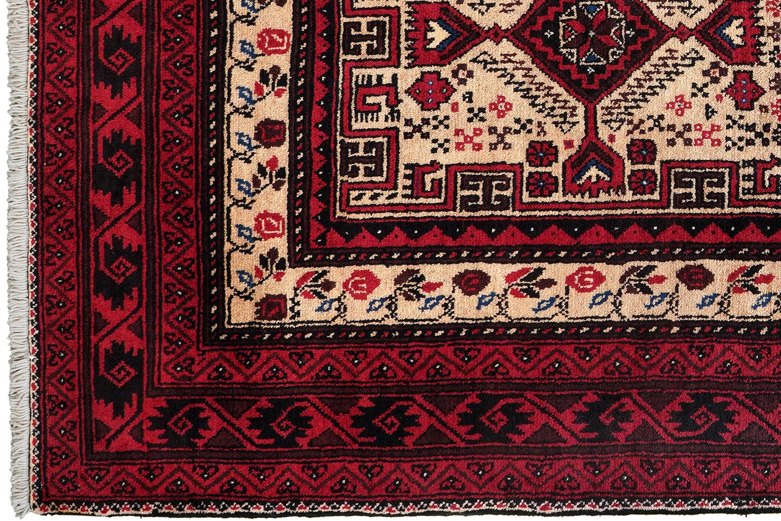 Belutch — Hand-knotted, 111x202 cm, Multicolor, 100% Virgin Wool | View 3