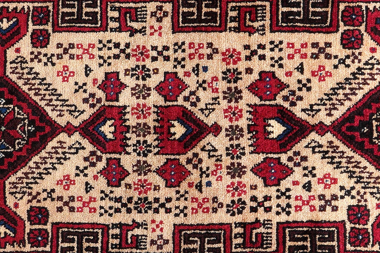 Belutch — Hand-knotted, 111x202 cm, Multicolor, 100% Virgin Wool | View 6