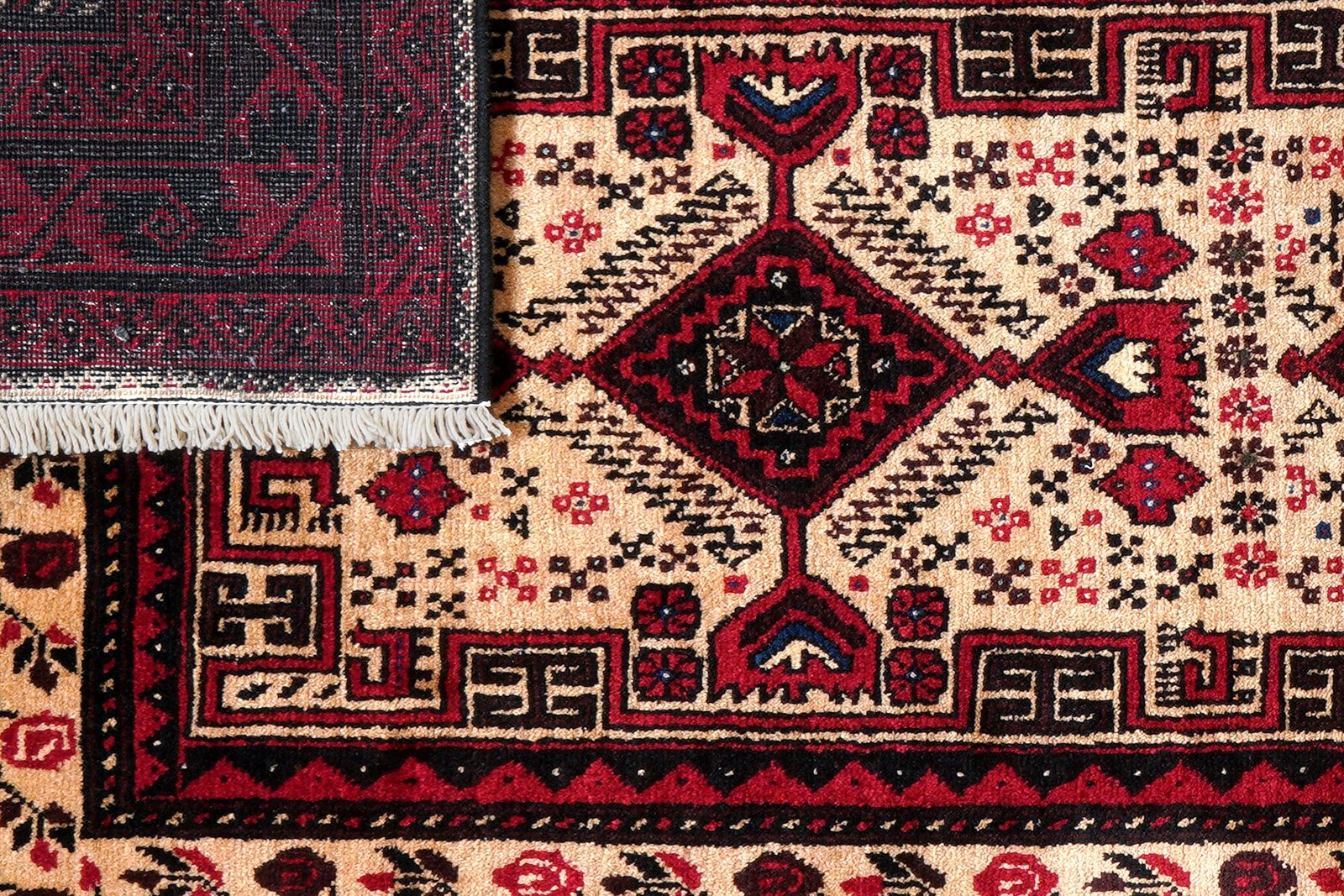 Belutch — Hand-knotted, 111x202 cm, Multicolor, 100% Virgin Wool | View 7