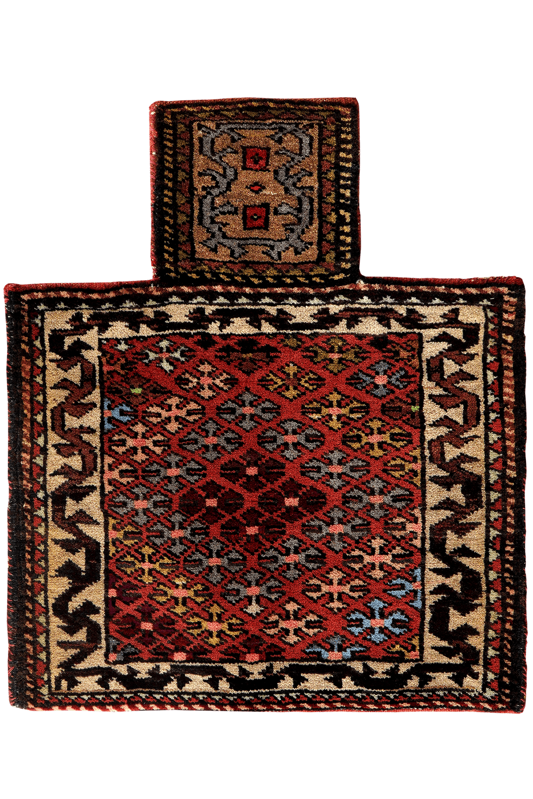 Namakdan — Hand-knotted, 53x46 cm, Red, 100% Virgin Wool | Main view