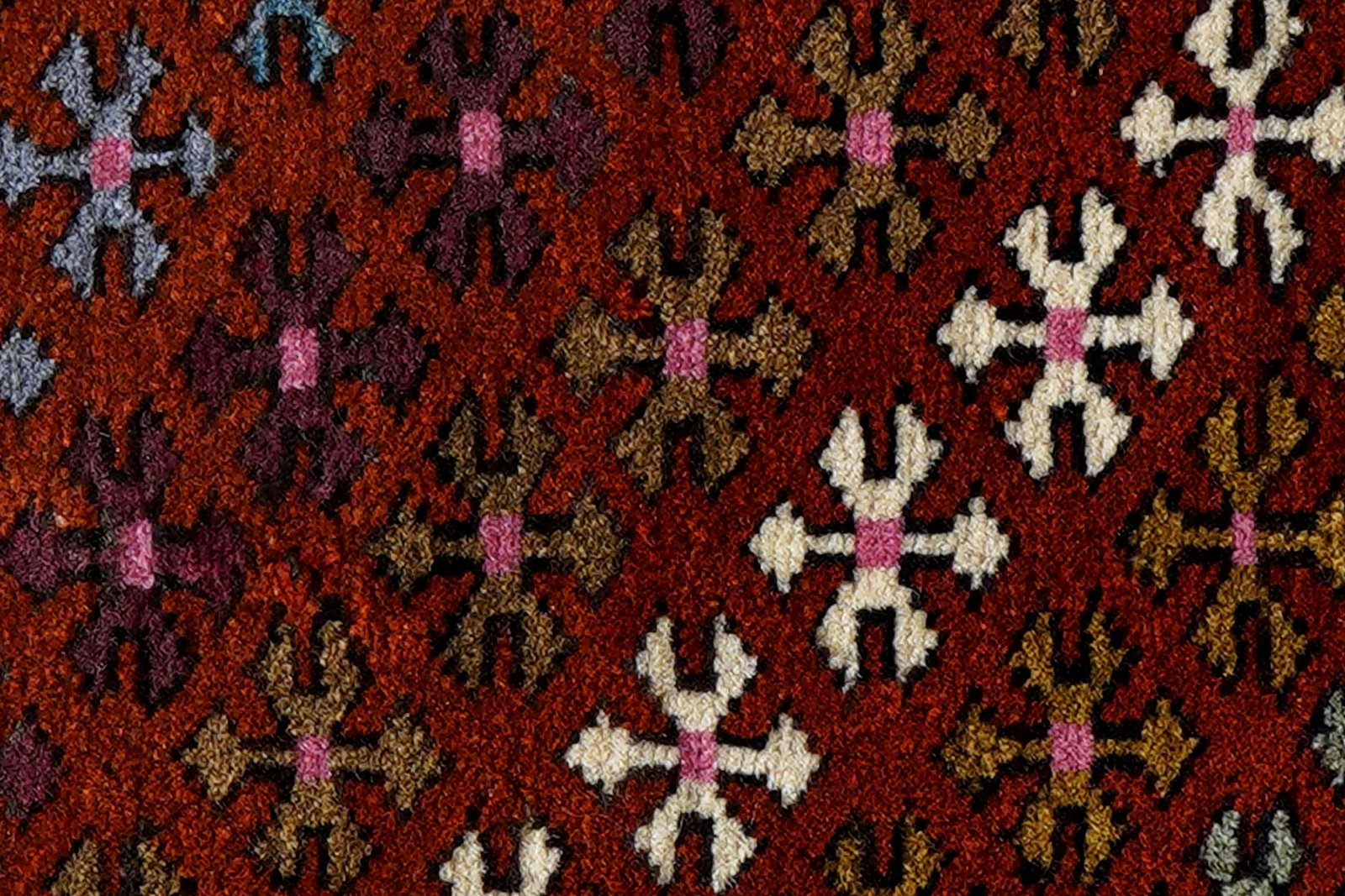 Namakdan — Hand-knotted, 53x47 cm, Red, 100% Virgin Wool | View 5