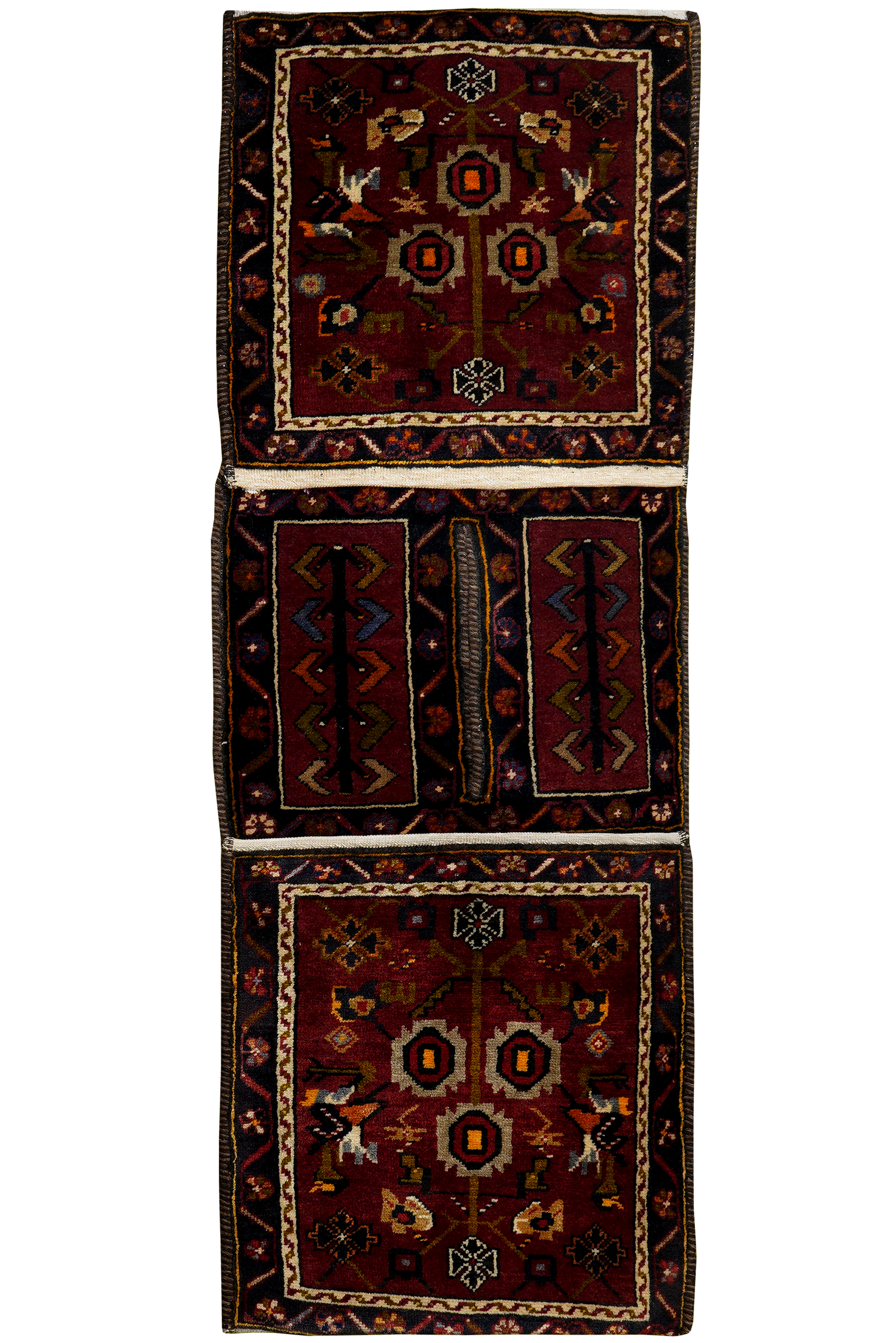 Khorjin — Handgefertigt, 140x50 cm, Blau, 100% Virgin Wool | Main view