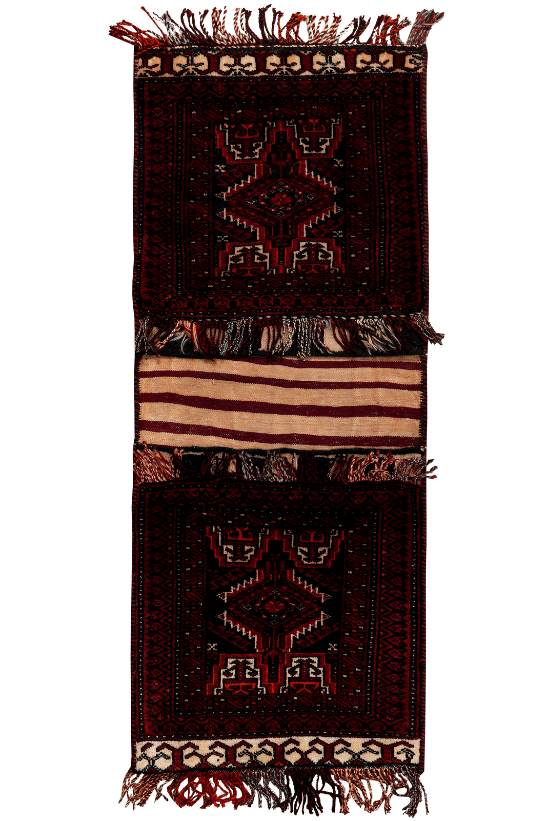 Khorjin — Handmade, 48x89 cm, Blue, 100% Virgin Wool | Main view