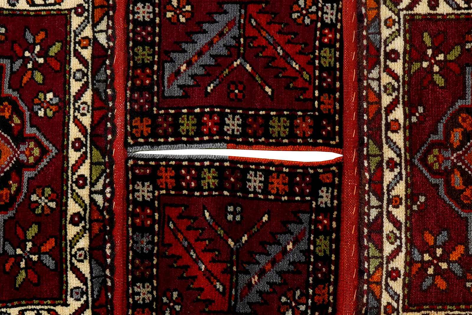 Khorjin — Handgefertigt, 128x53 cm, Beige, 100% Virgin Wool | View 6