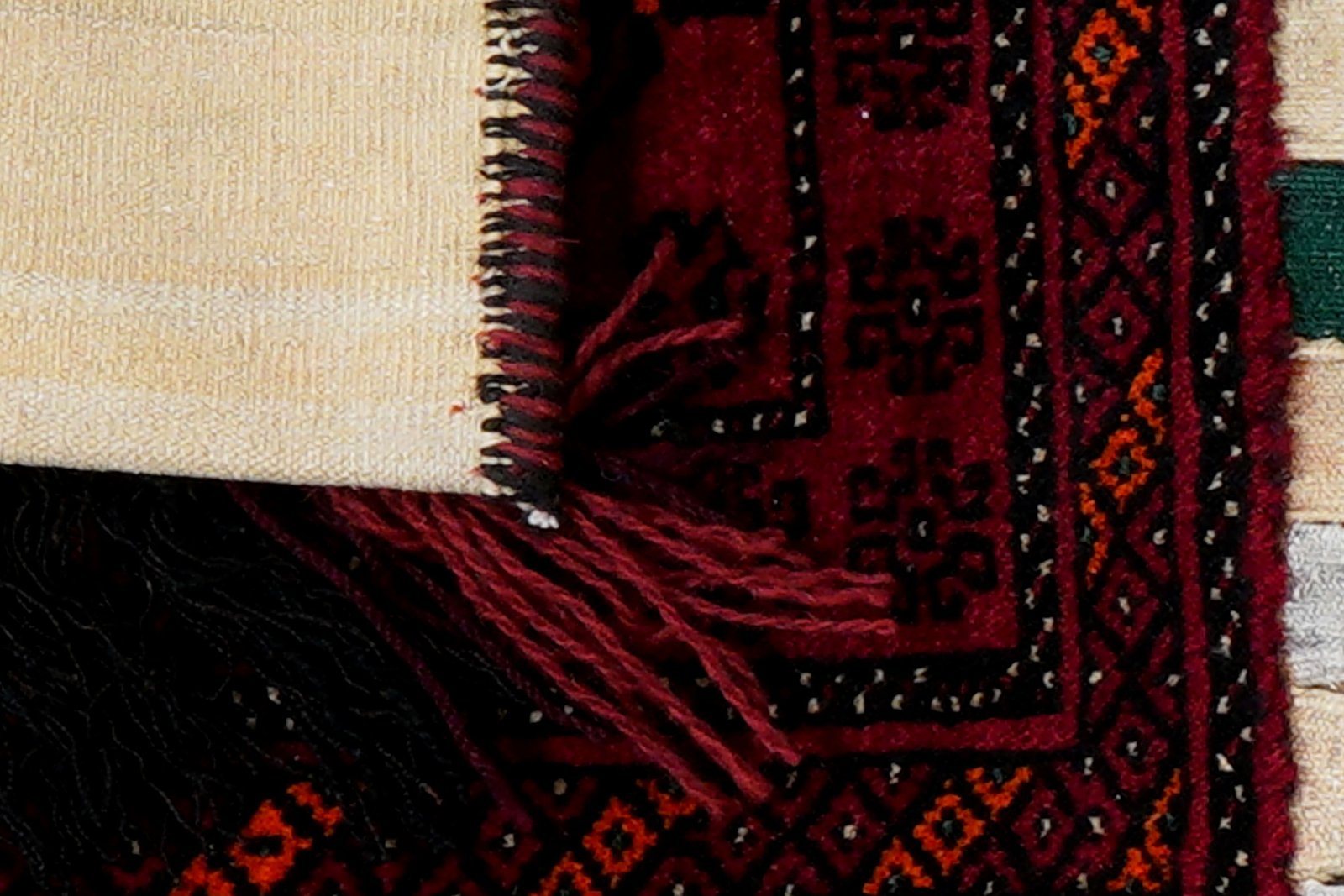 Khorjin — Handmade, 49x95 cm, Red, 100% Virgin Wool | View 8