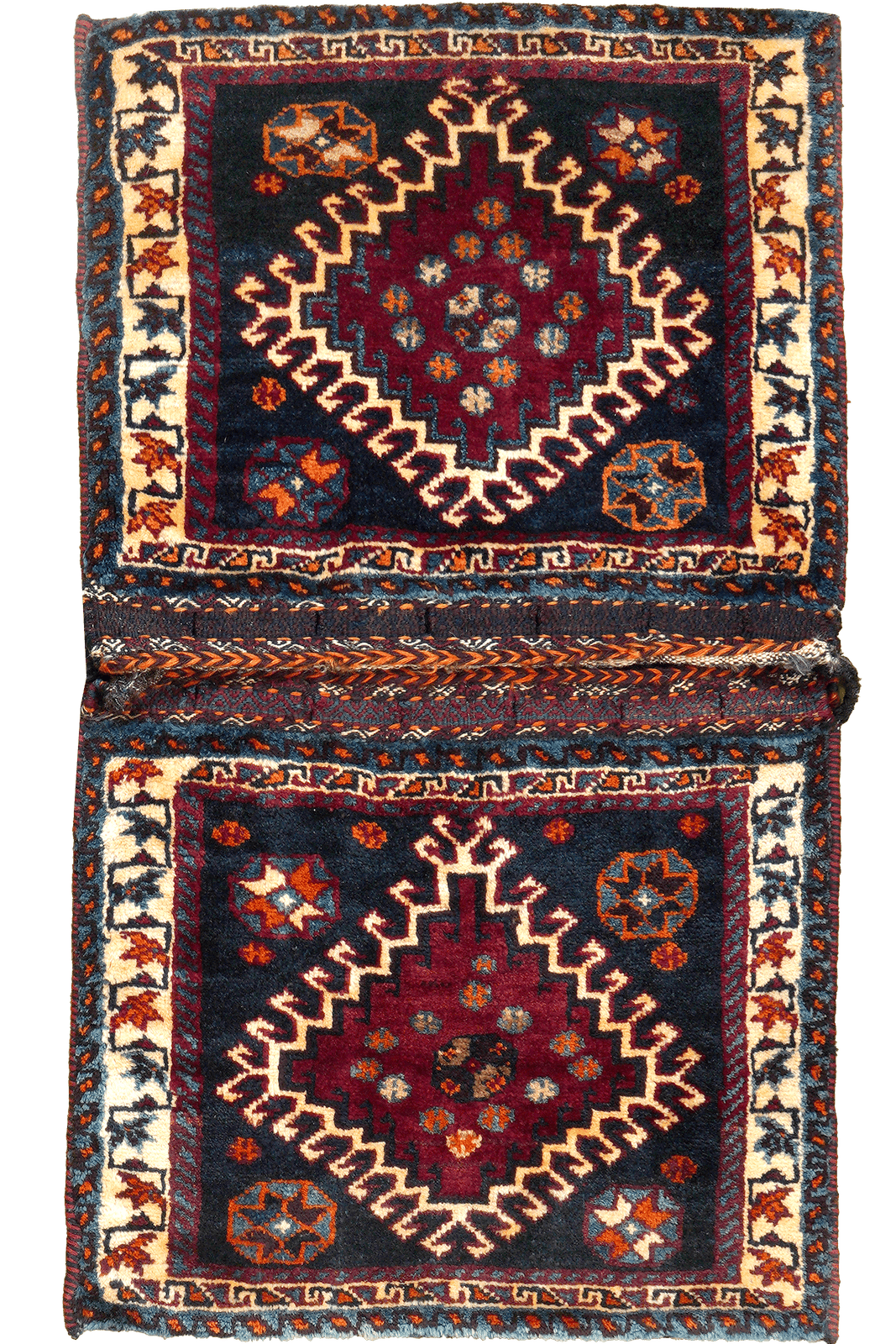Khorjin — Handmade, 64x100 cm, Blue, 100% Virgin Wool | Main view