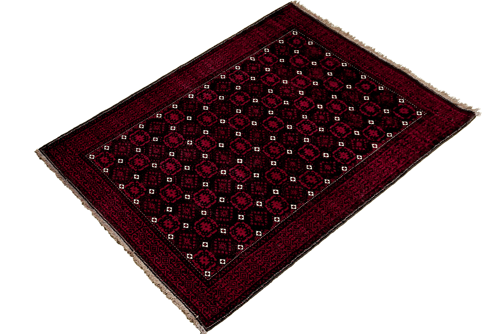 Belutch — Hand-knotted, 112x188 cm, Black, 100% Virgin Wool | View 5