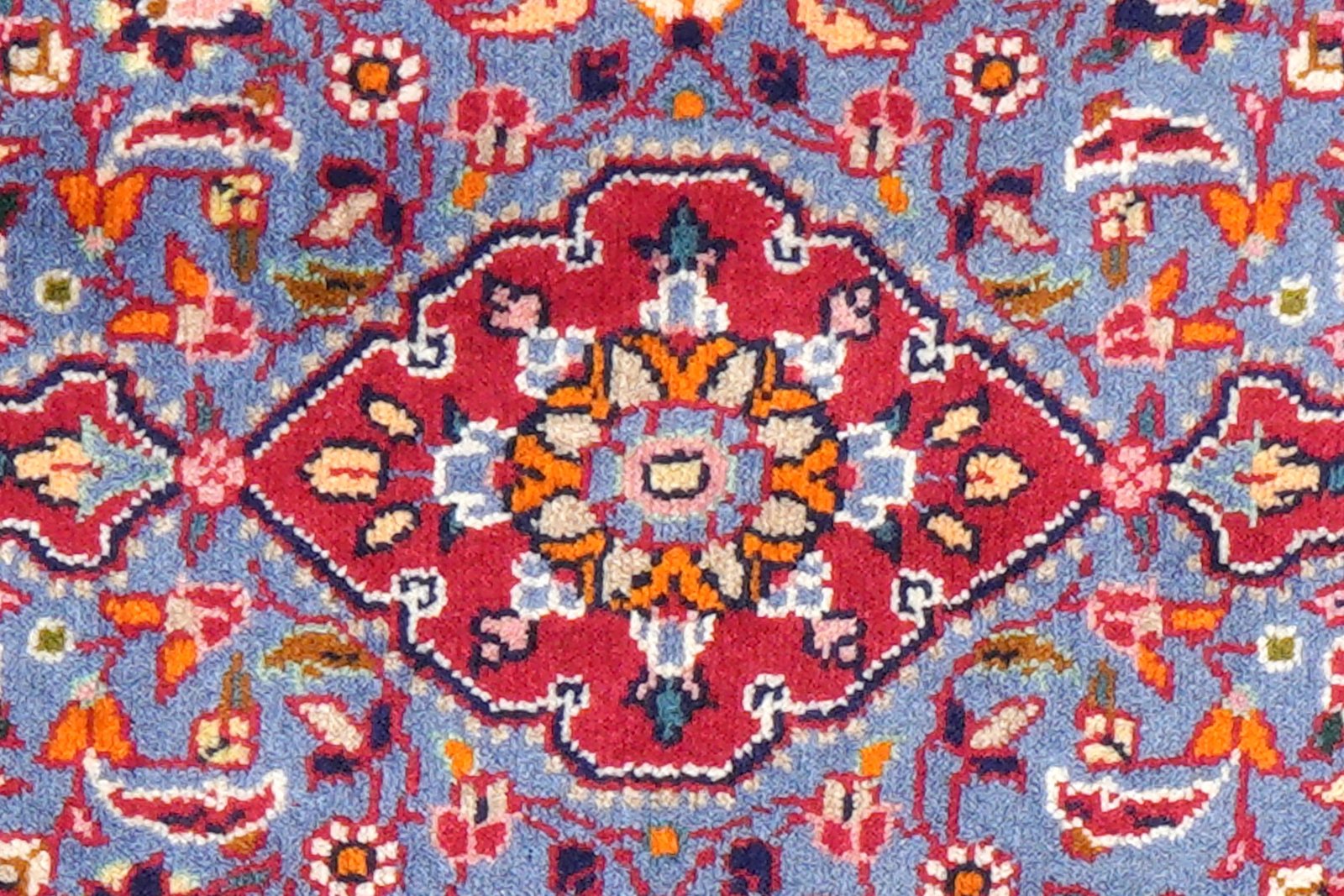 Dardjazin — Hand-knotted, 54x87 cm, Blue, 100% Virgin Wool | View 6