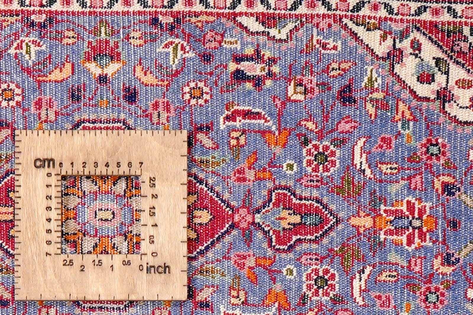 Dardjazin — Hand-knotted, 54x87 cm, Blue, 100% Virgin Wool | View 8