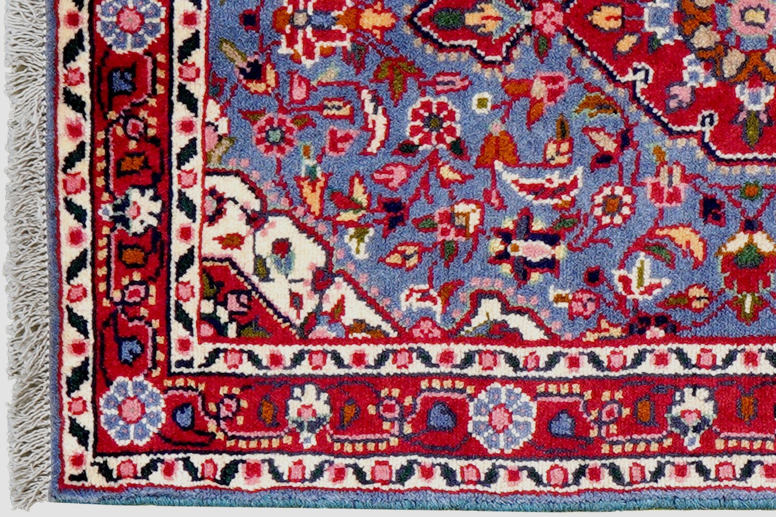 Dardjazin — Hand-knotted, 56x85 cm, Blue, 100% Virgin Wool | View 3