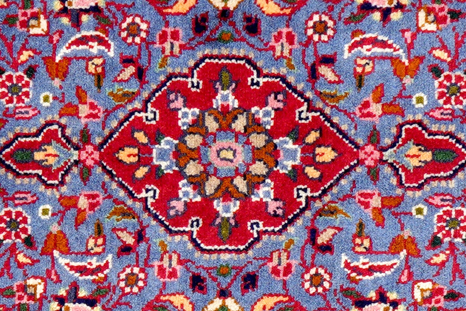 Dardjazin — Hand-knotted, 56x85 cm, Blue, 100% Virgin Wool | View 6