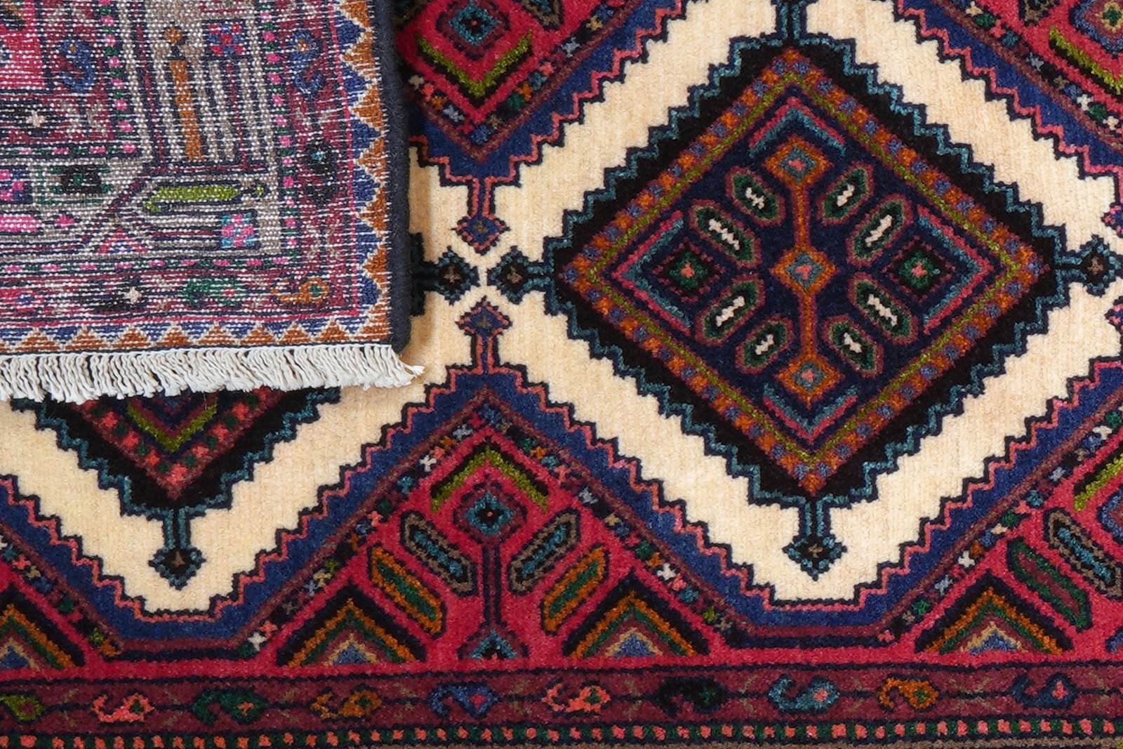 Zagheh — Hand-knotted, 79x310 cm, Beige, 100% Virgin Wool | View 7