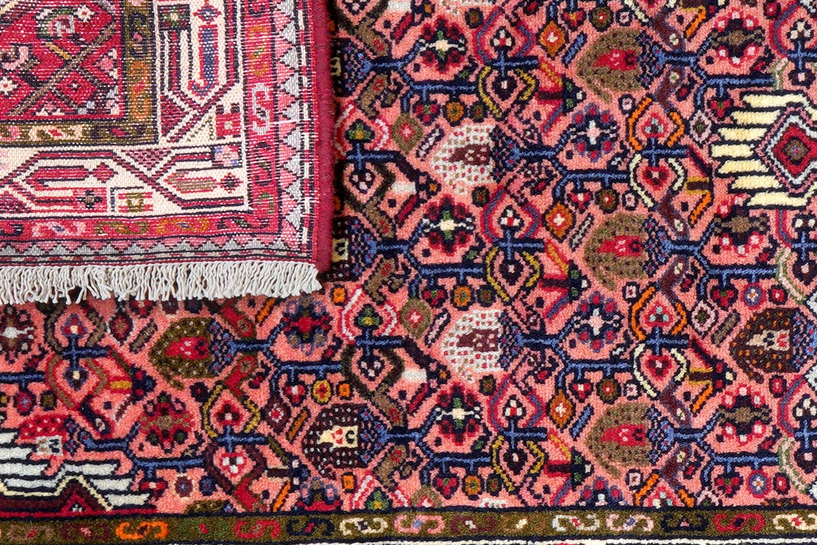 Assadabad — Hand-knotted, 80x203 cm, Red, 100% Virgin Wool | View 7