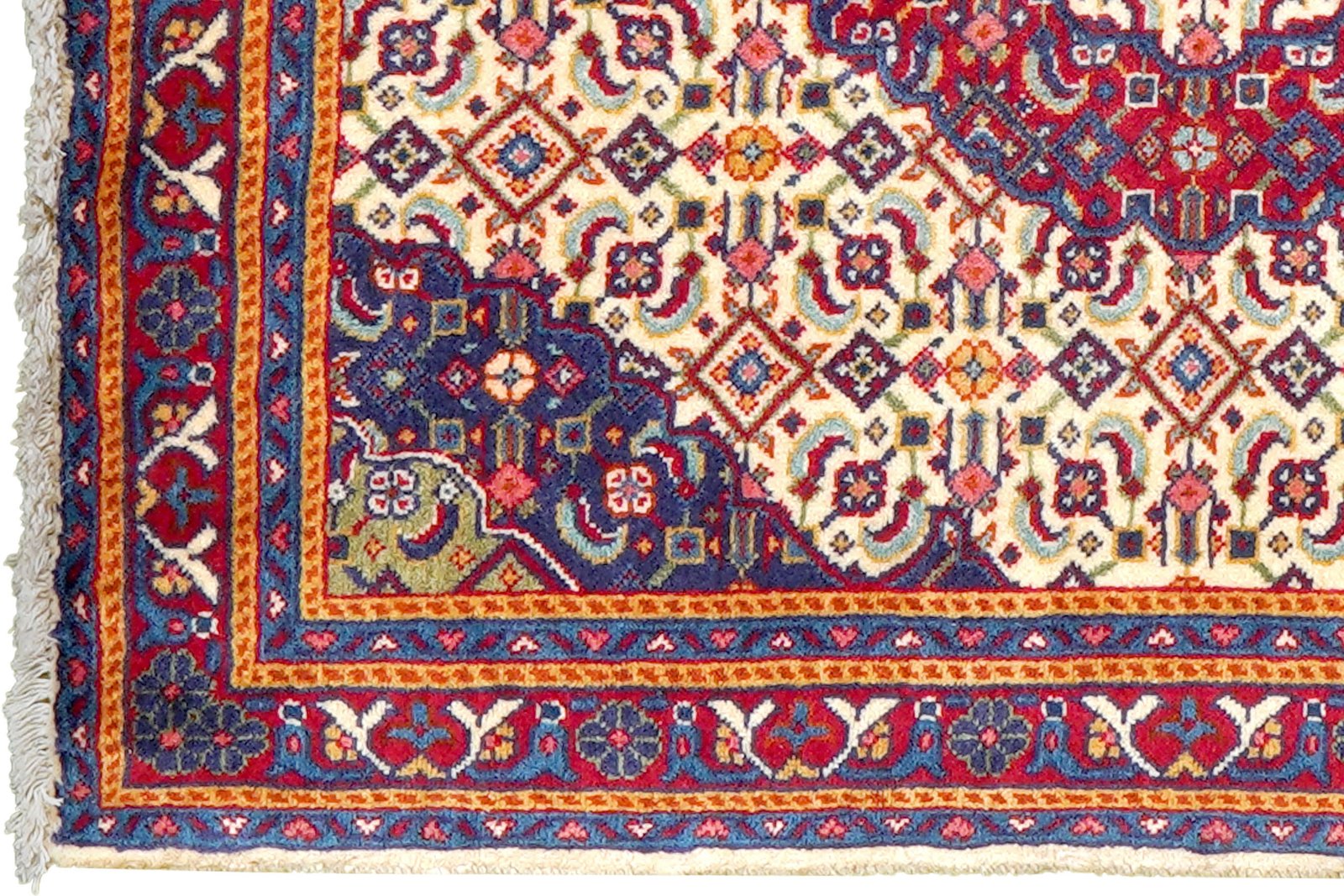Sarough — Hand-knotted, 64x76 cm, Beige, 100% Virgin Wool | View 3