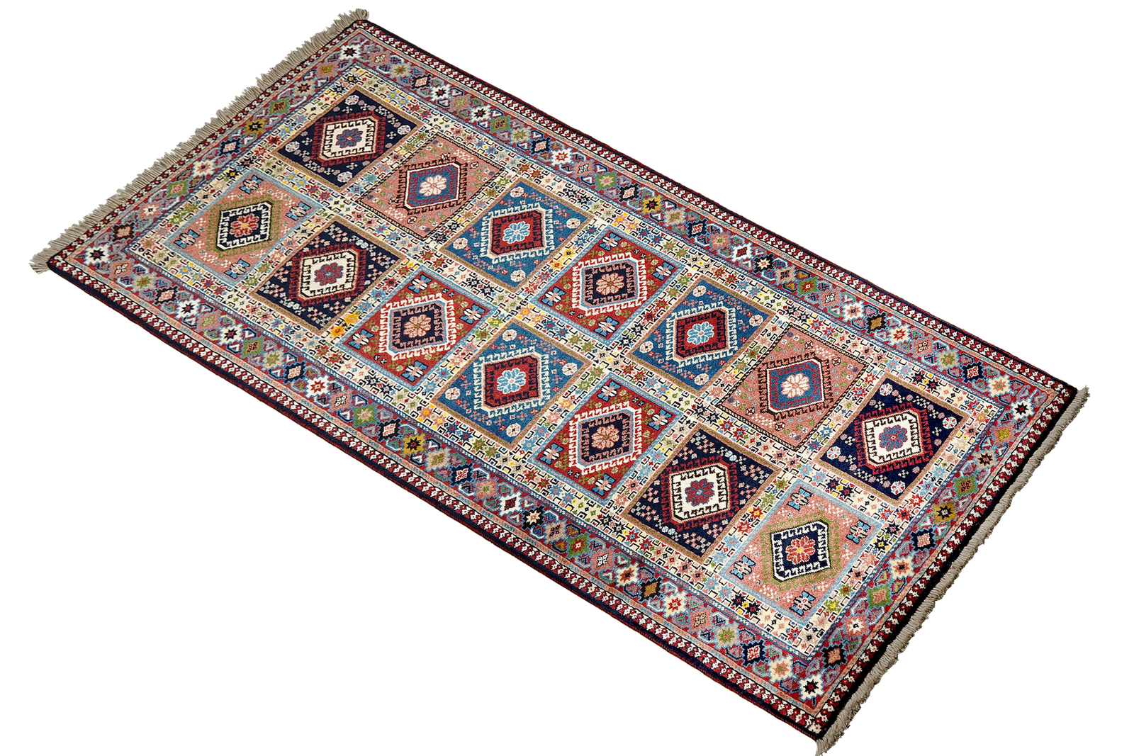 Yalameh — Hand-knotted, 81x206 cm, Multicolor, 100% Virgin Wool | View 4