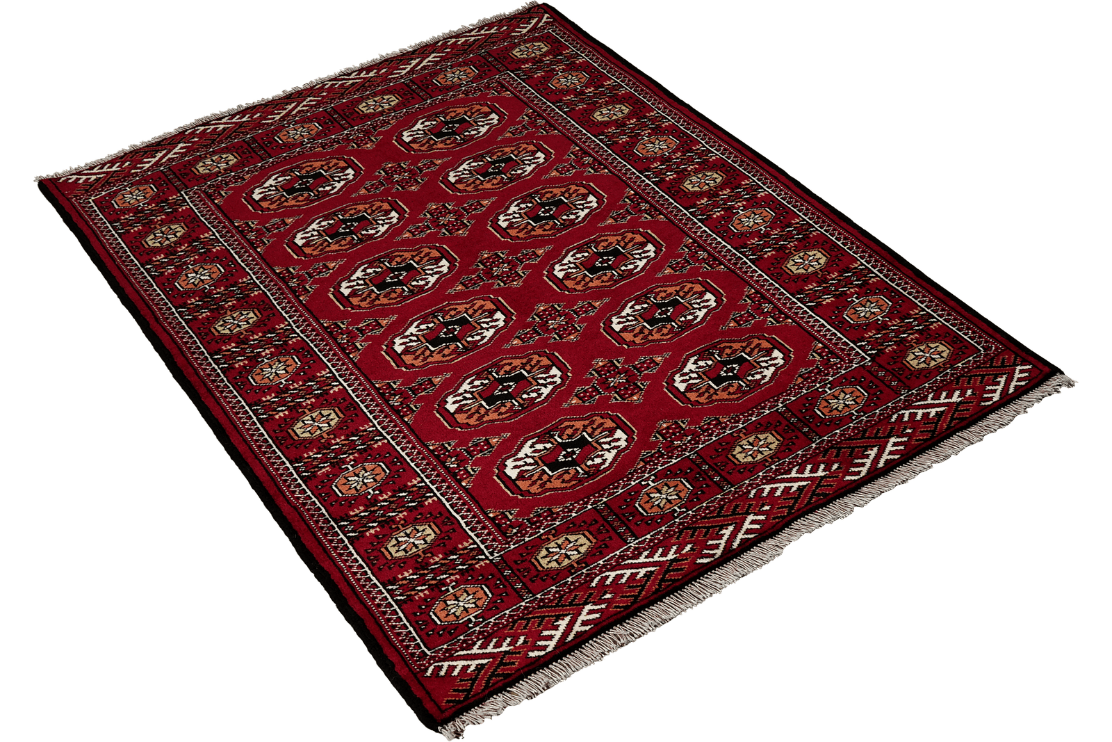 Turkman — Hand-knotted, 99x145 cm, Red, 100% Virgin Wool | View 4