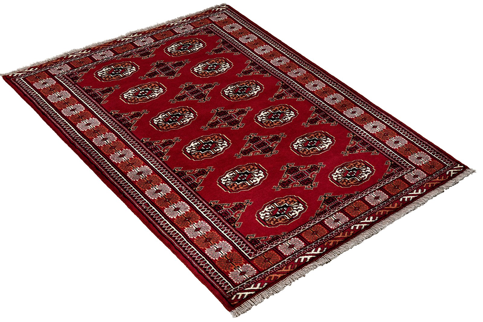 Turkman — Hand-knotted, 102x148 cm, Red, 100% Virgin Wool | View 4
