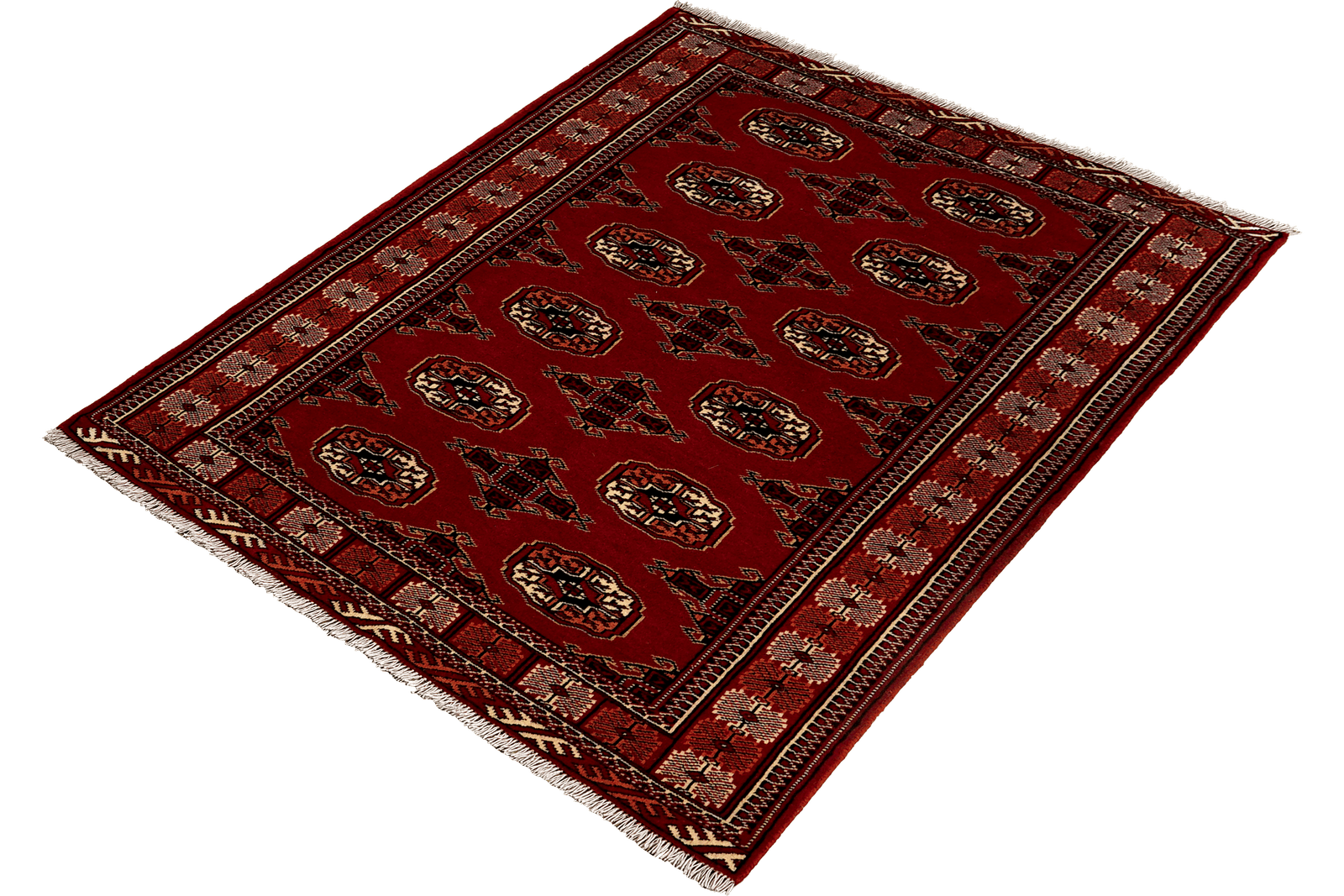 Turkman — Hand-knotted, 102x148 cm, Red, 100% Virgin Wool | View 5