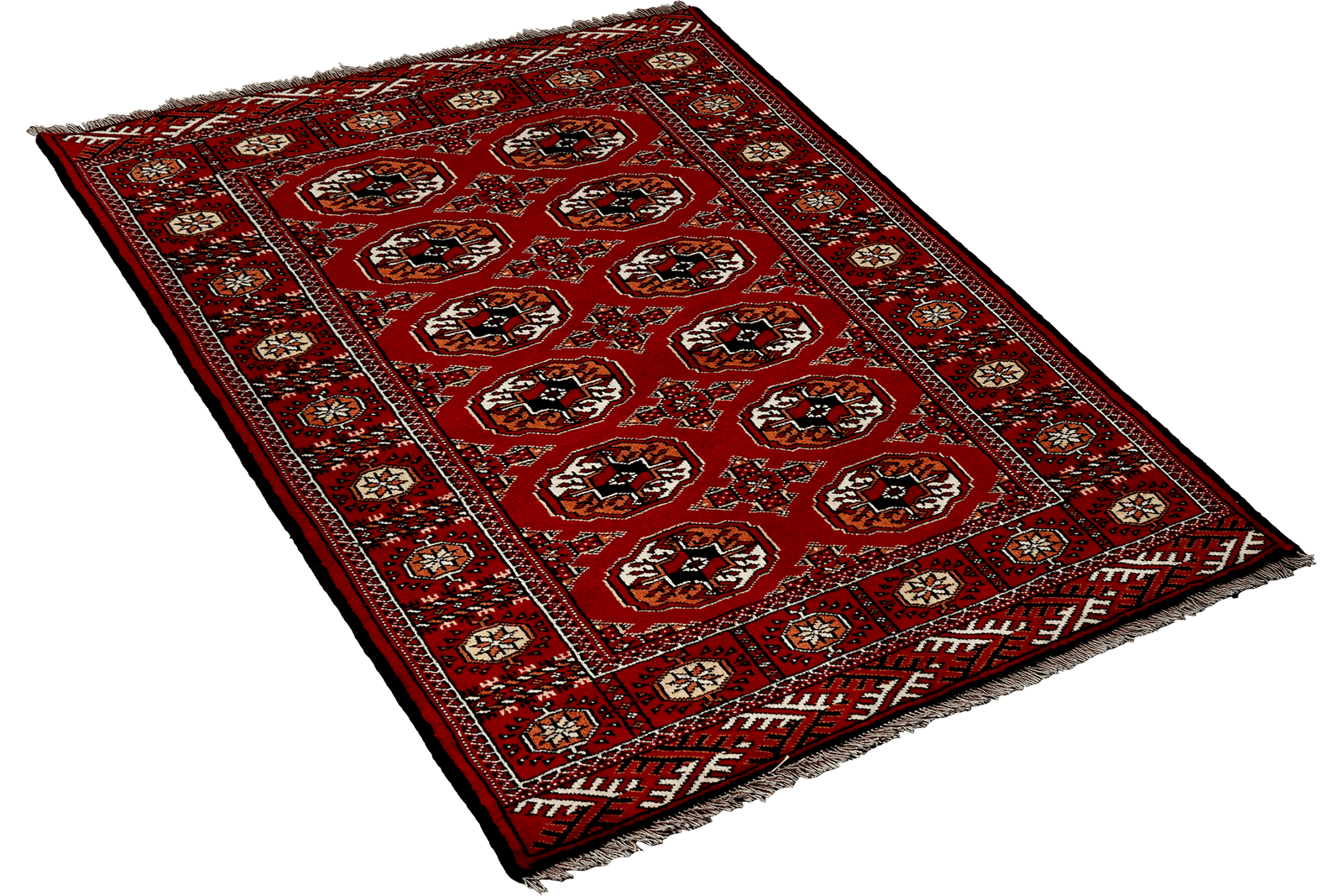Turkman — Hand-knotted, 103x150 cm, Red, 100% Virgin Wool | View 4