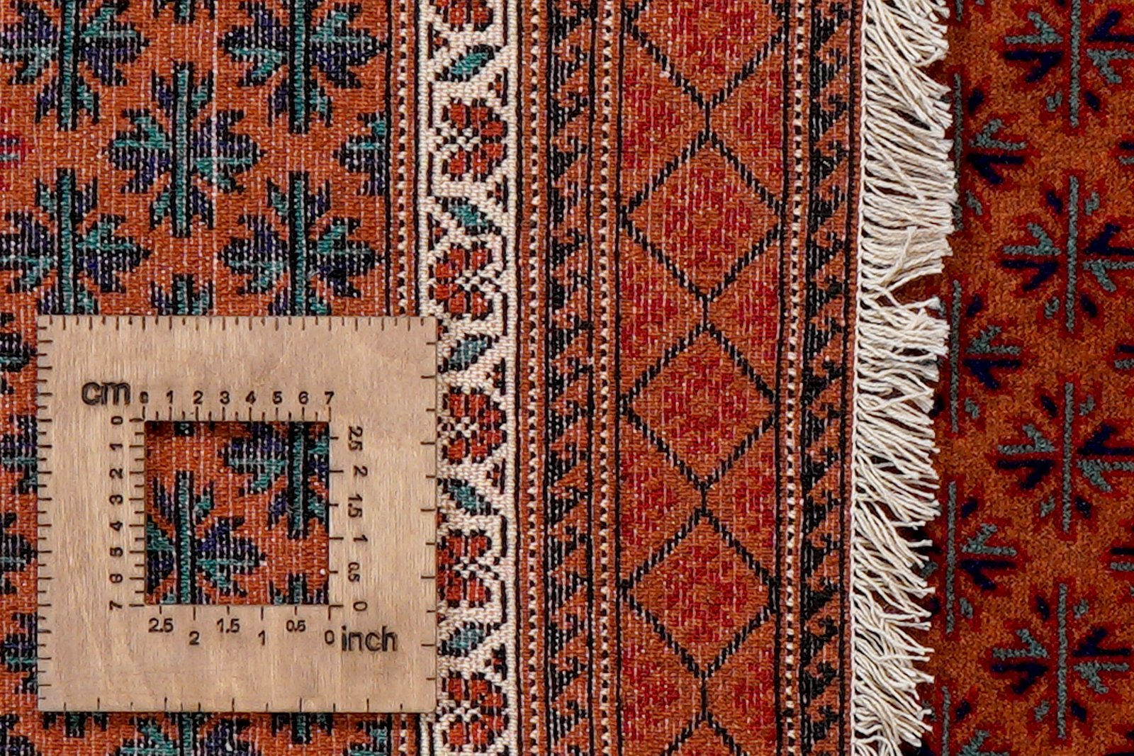 Turkman — Hand-knotted, 132x187 cm, Red, 100% Virgin Wool | View 8