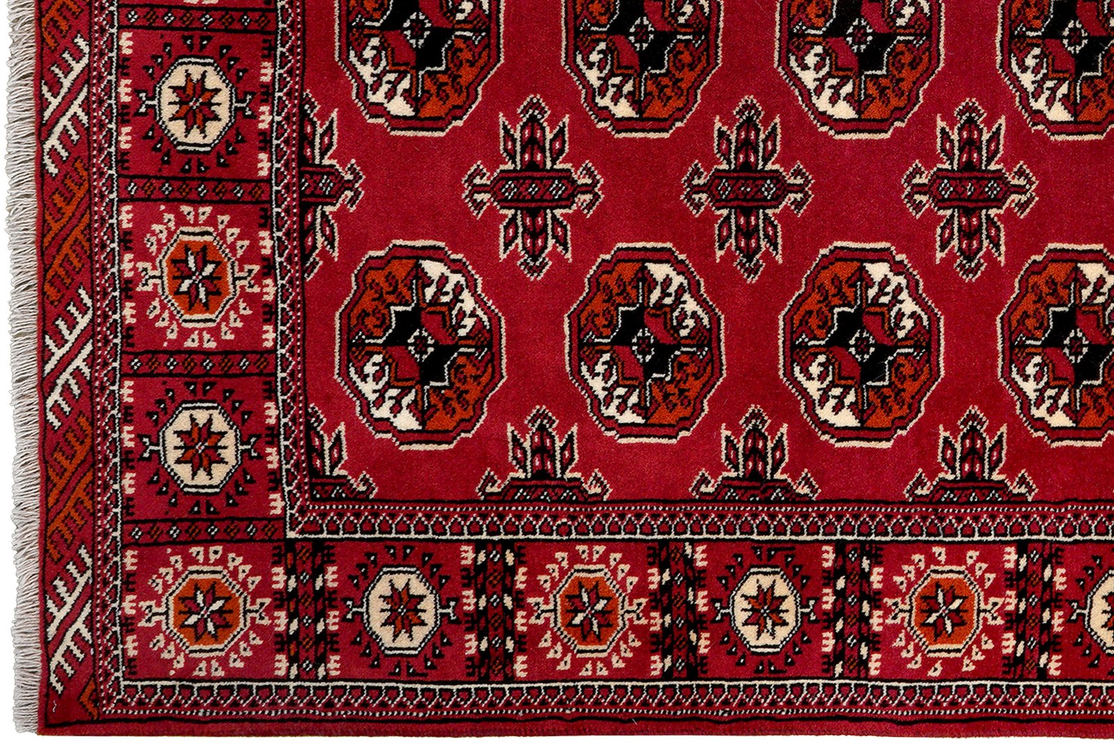 Turkman — Hand-knotted, 133x192 cm, Red, 100% Virgin Wool | View 3