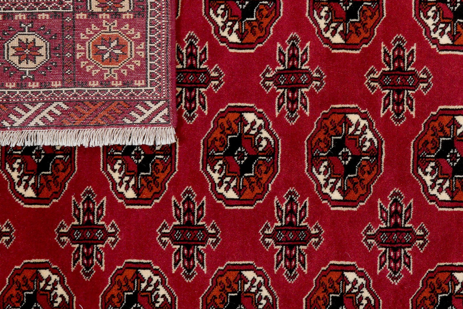 Turkman — Hand-knotted, 133x192 cm, Red, 100% Virgin Wool | View 7