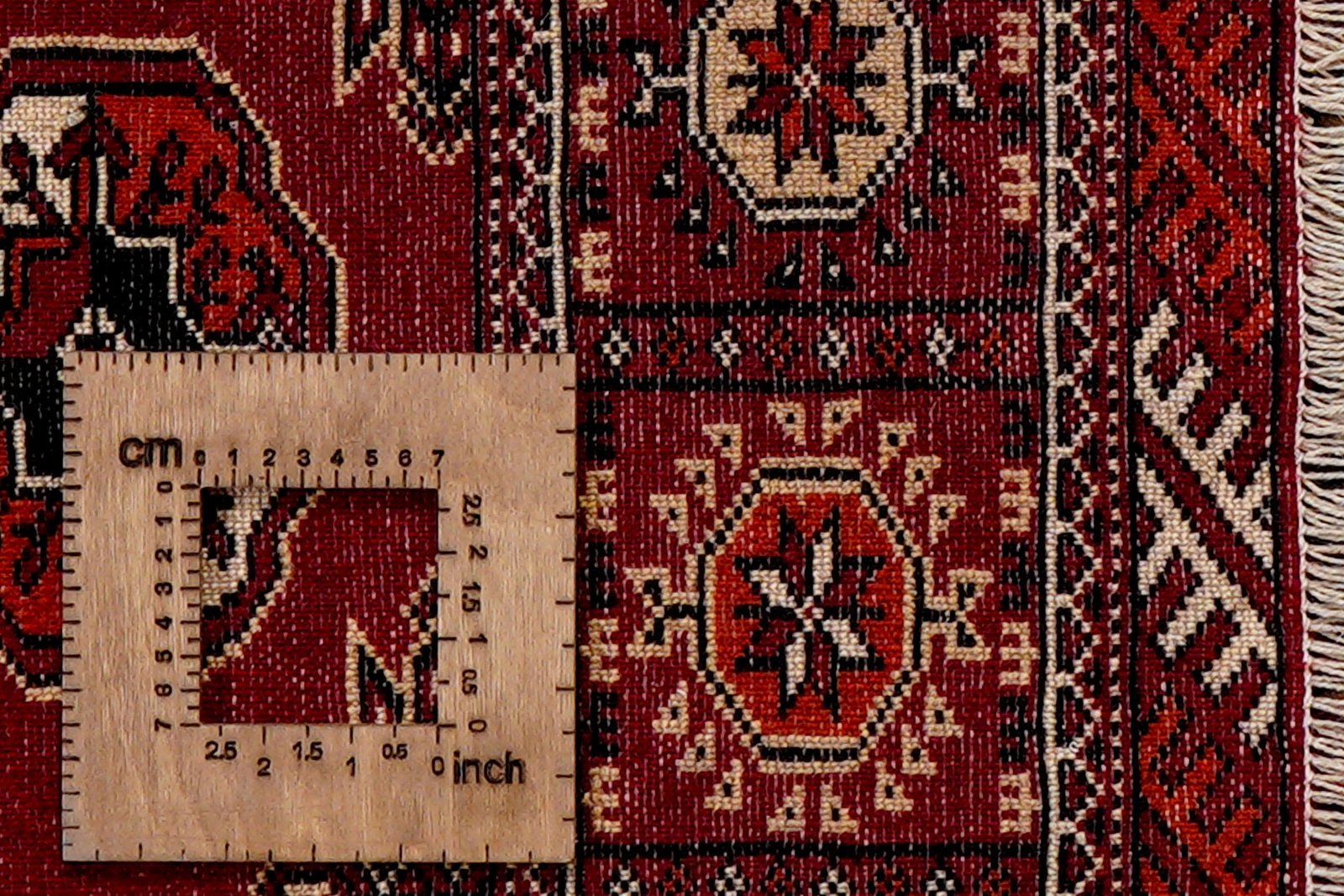 Turkman — Hand-knotted, 133x192 cm, Red, 100% Virgin Wool | View 8