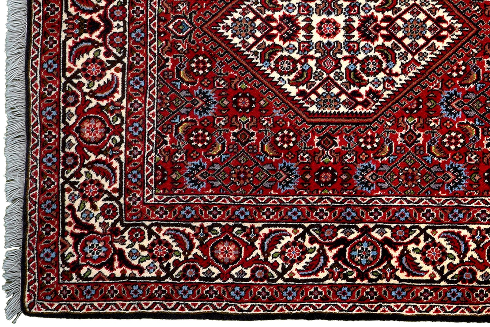 Bidjar Zandjan — Hand-knotted, 91x304 cm, Red, 100% Virgin Wool | View 3