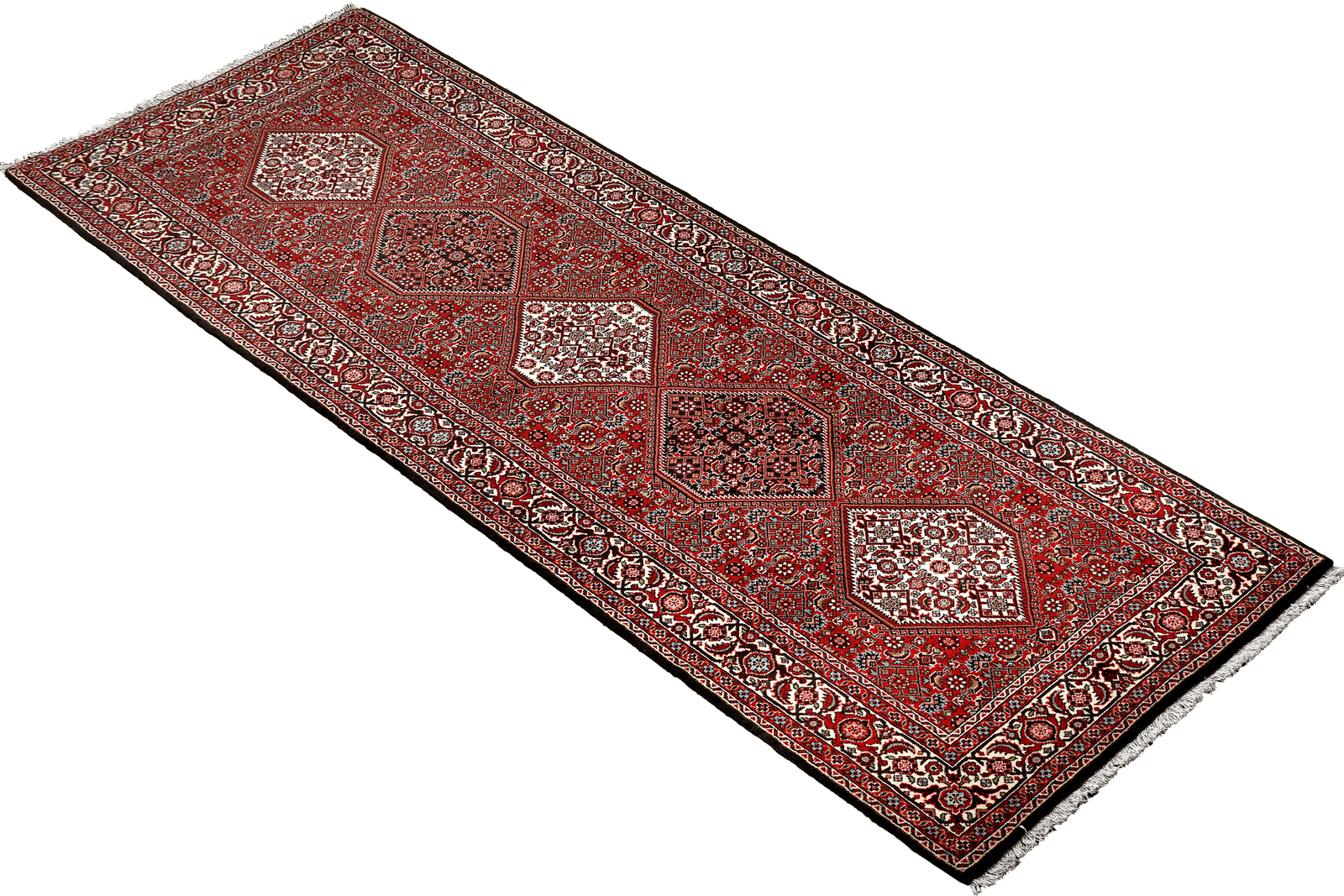 Bidjar Zandjan — Hand-knotted, 91x304 cm, Red, 100% Virgin Wool | View 4