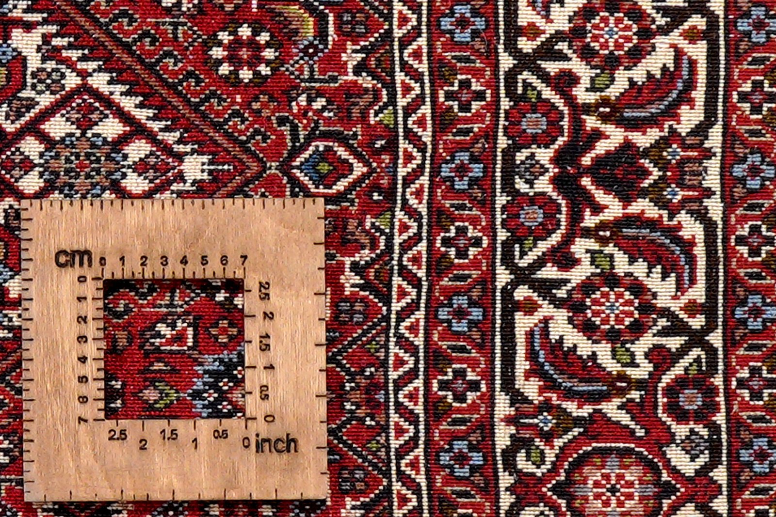 Bidjar Zandjan — Hand-knotted, 91x304 cm, Red, 100% Virgin Wool | View 8