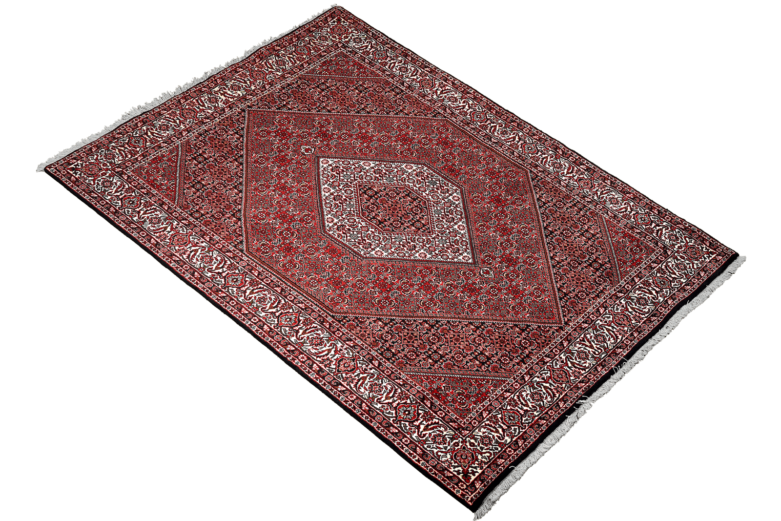 Bidjar Zandjan — Hand-knotted, 167x252 cm, Red, 100% Virgin Wool | View 4