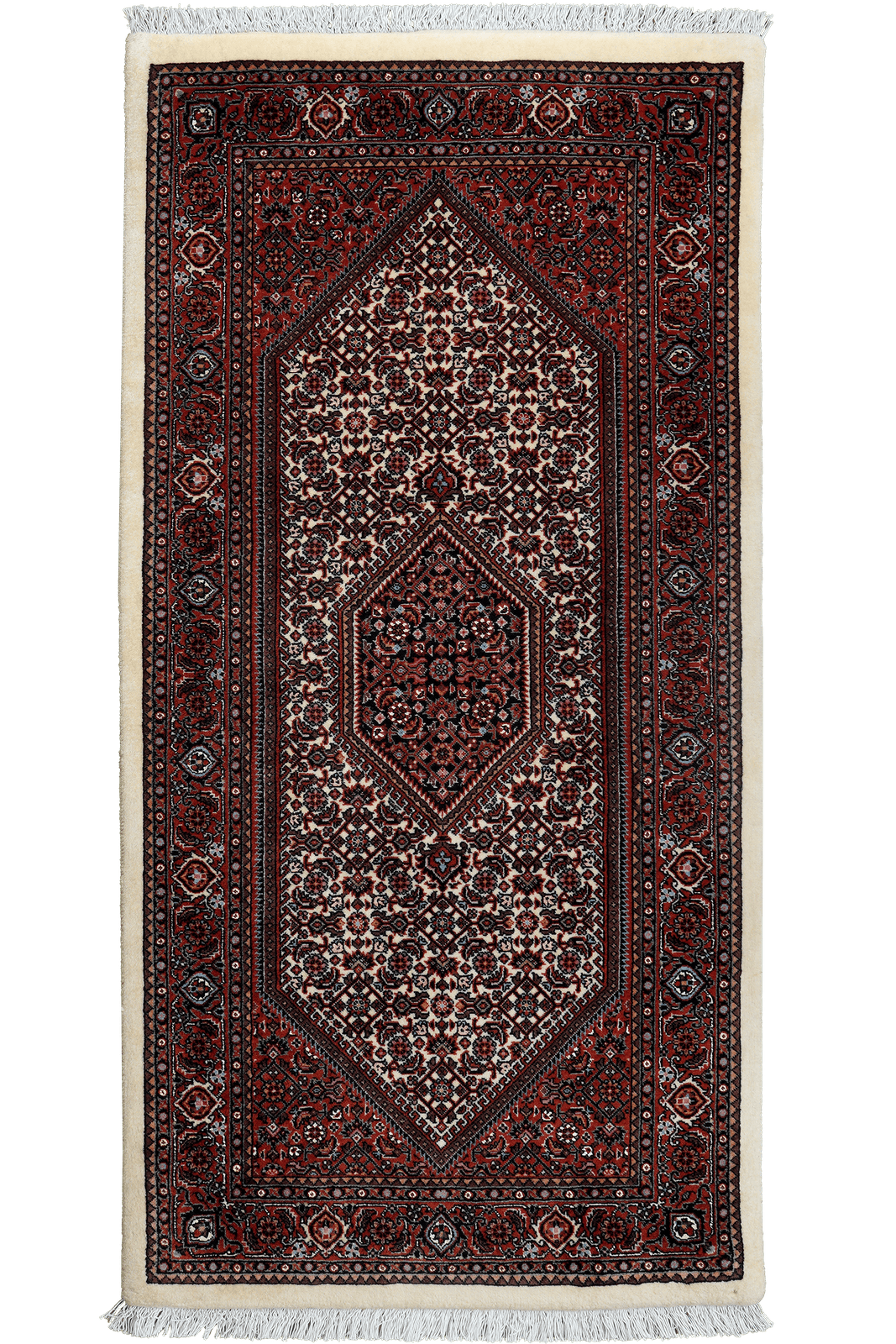 Bidjar Bookan — Hand-knotted, 72x146 cm, Brown, 95% Schurwolle, 5% Seide | Main view