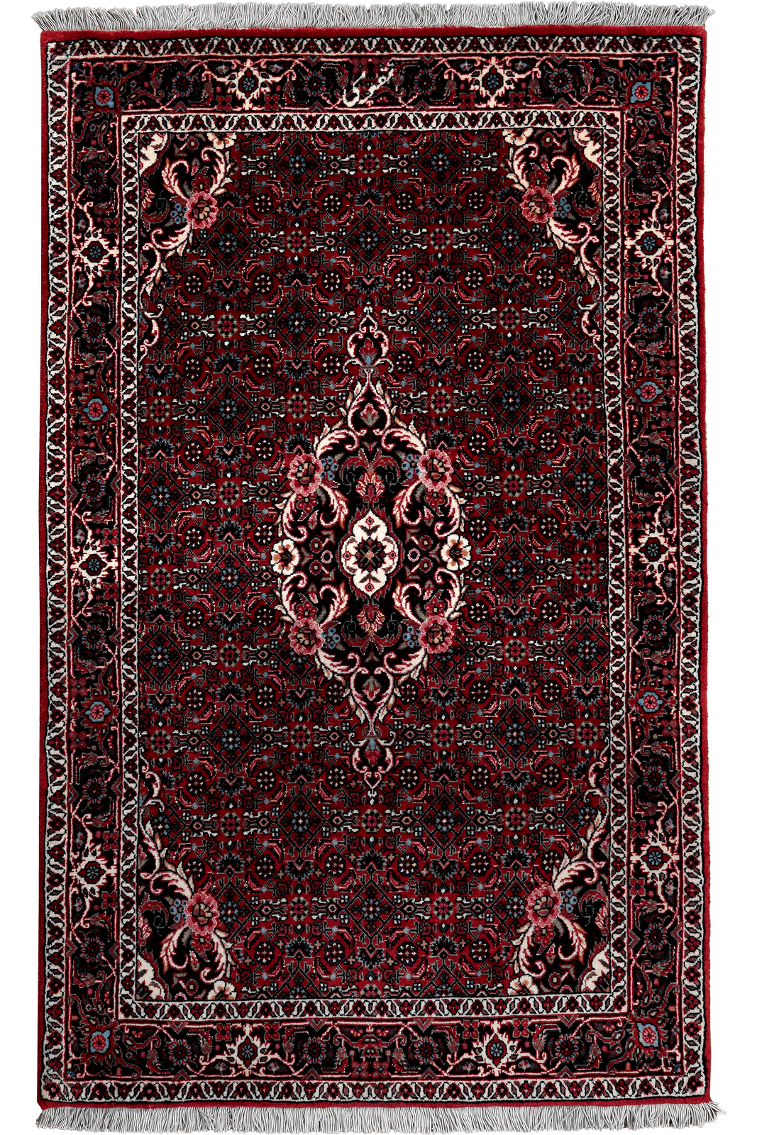 Bidjar Bookan — Hand-knotted, 83x137 cm, Red, 95% Schurwolle, 5% Seide | Main view
