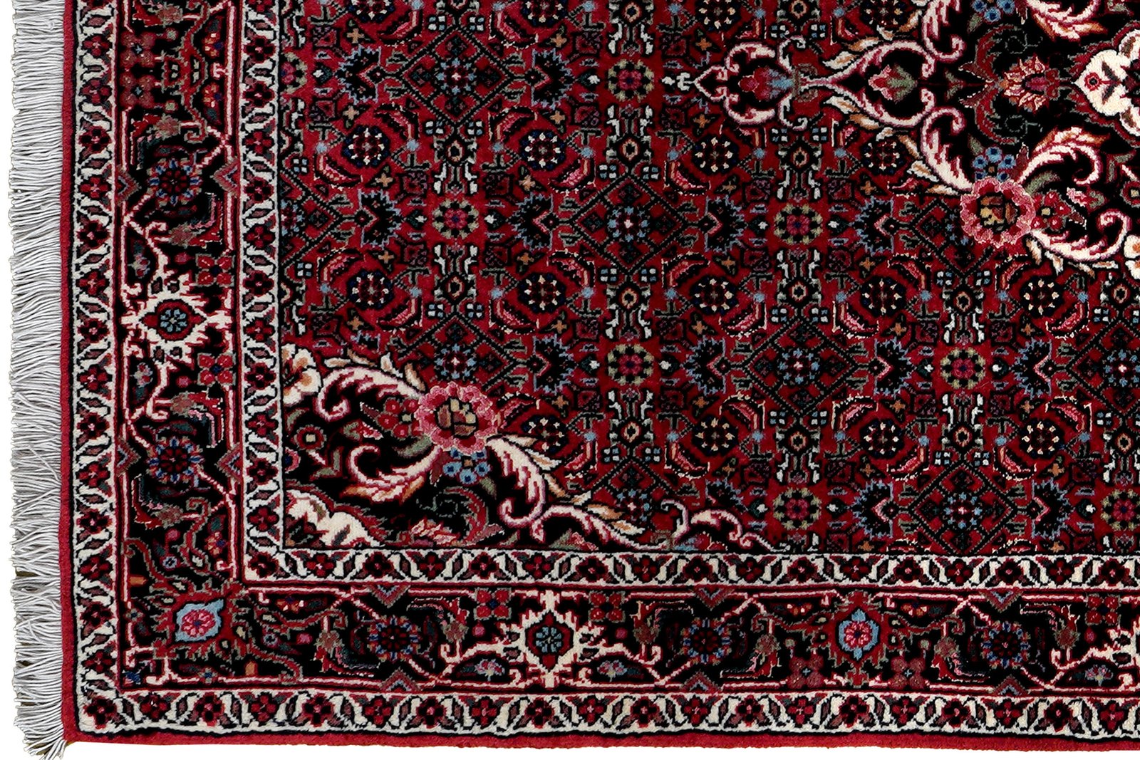 Bidjar Bookan — Hand-knotted, 83x137 cm, Red, 95% Schurwolle, 5% Seide | View 3
