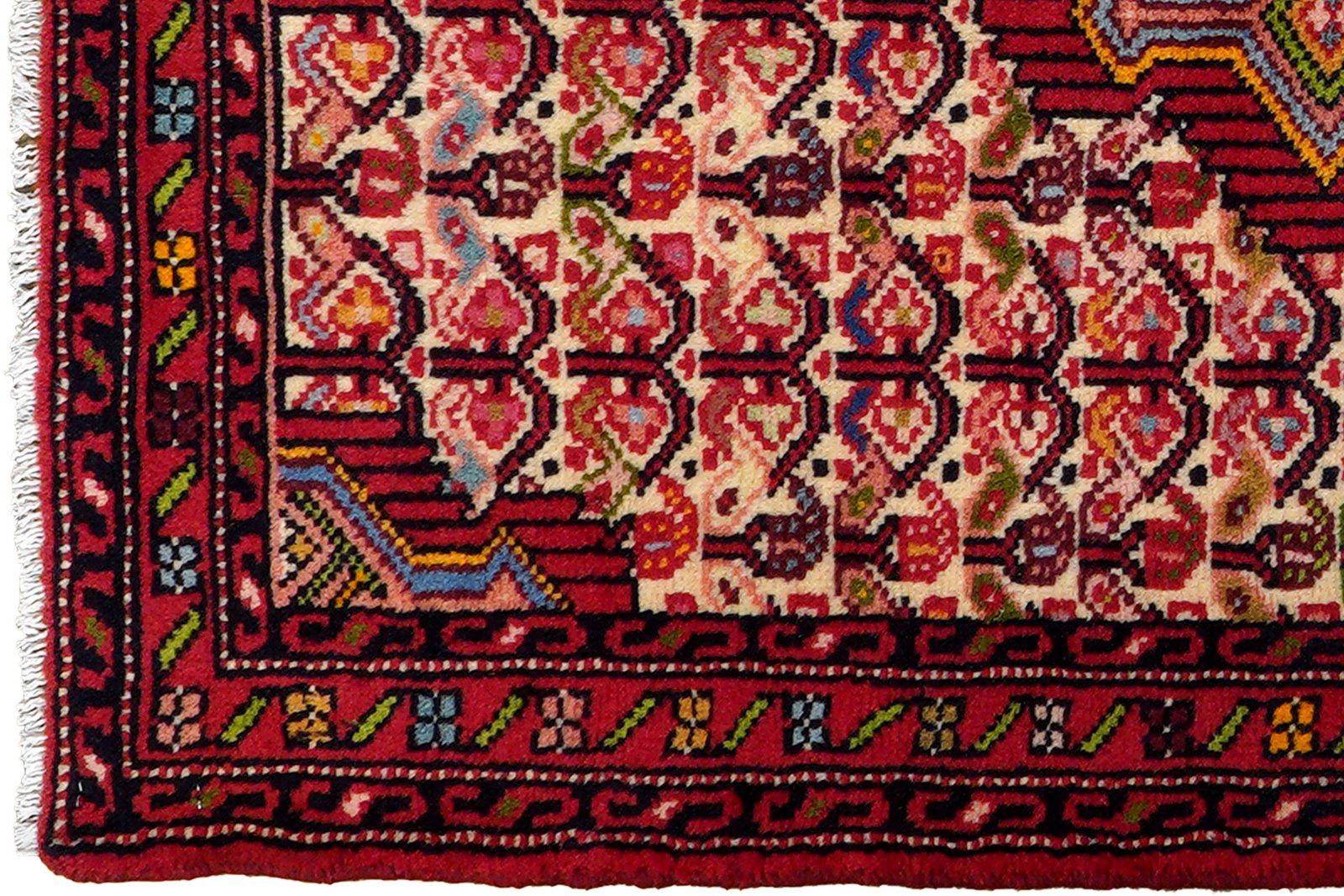 Assadabad — Hand-knotted, 70x102 cm, Beige, 100% Virgin Wool | View 3