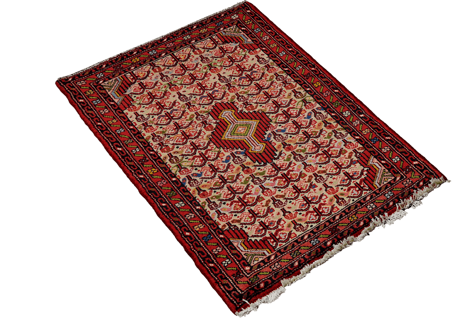 Assadabad — Hand-knotted, 70x102 cm, Beige, 100% Virgin Wool | View 4
