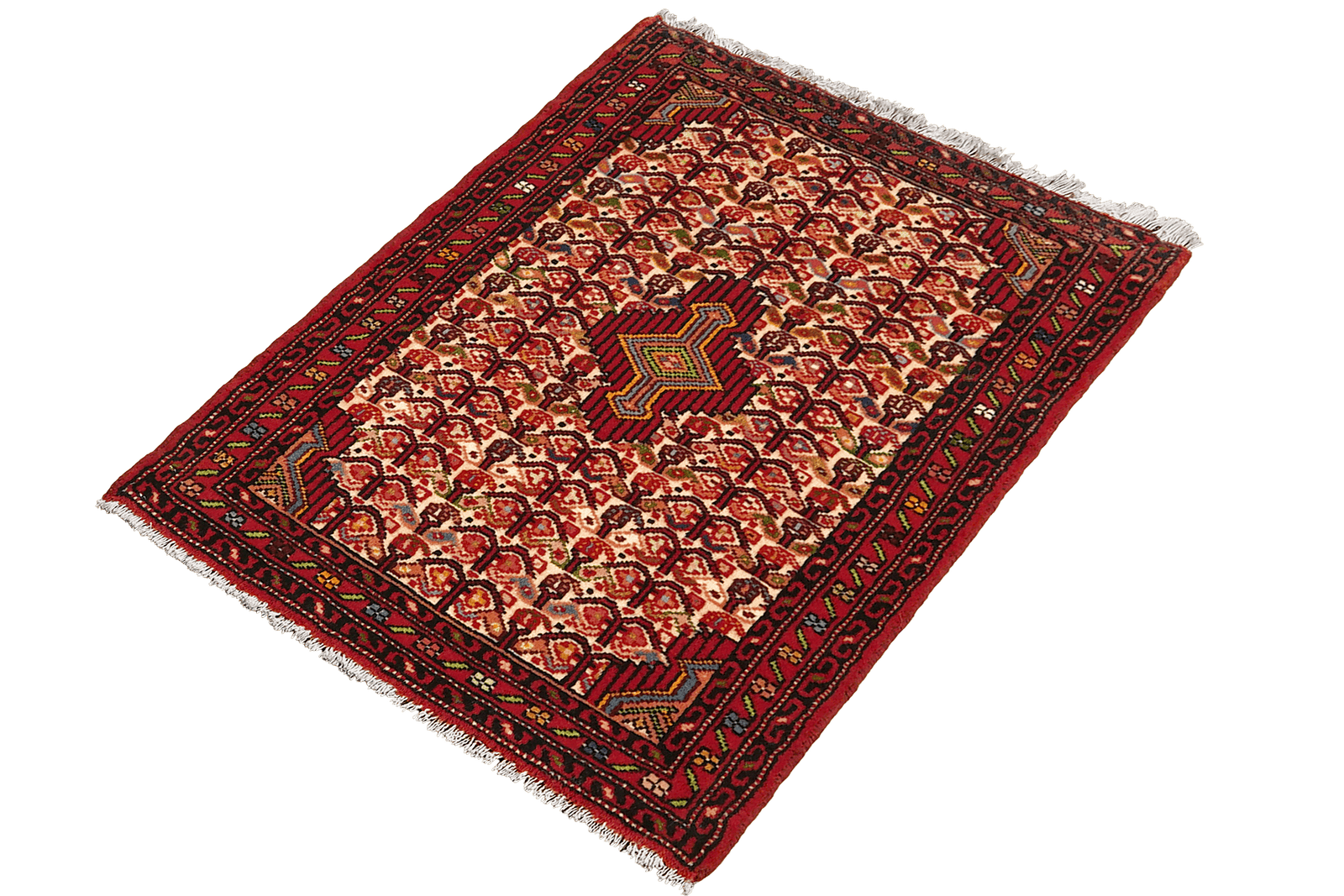 Assadabad — Hand-knotted, 70x102 cm, Beige, 100% Virgin Wool | View 5