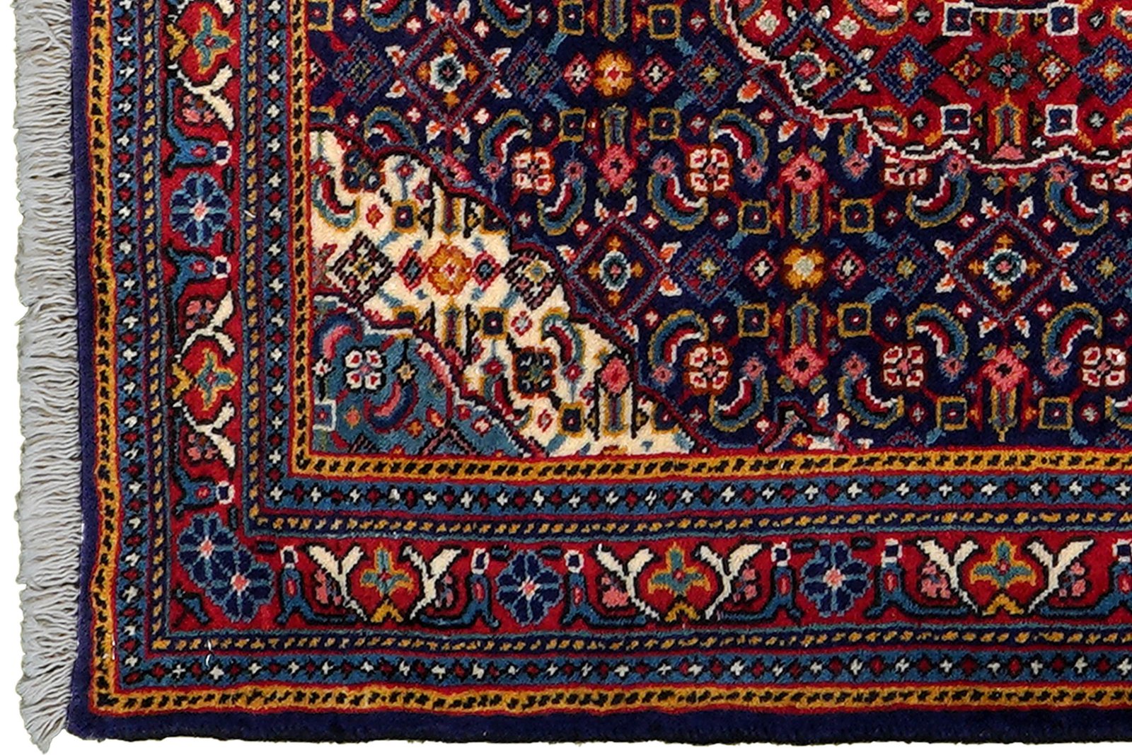 Sarough — Hand-knotted, 70x78 cm, Blue, 100% Virgin Wool | View 3