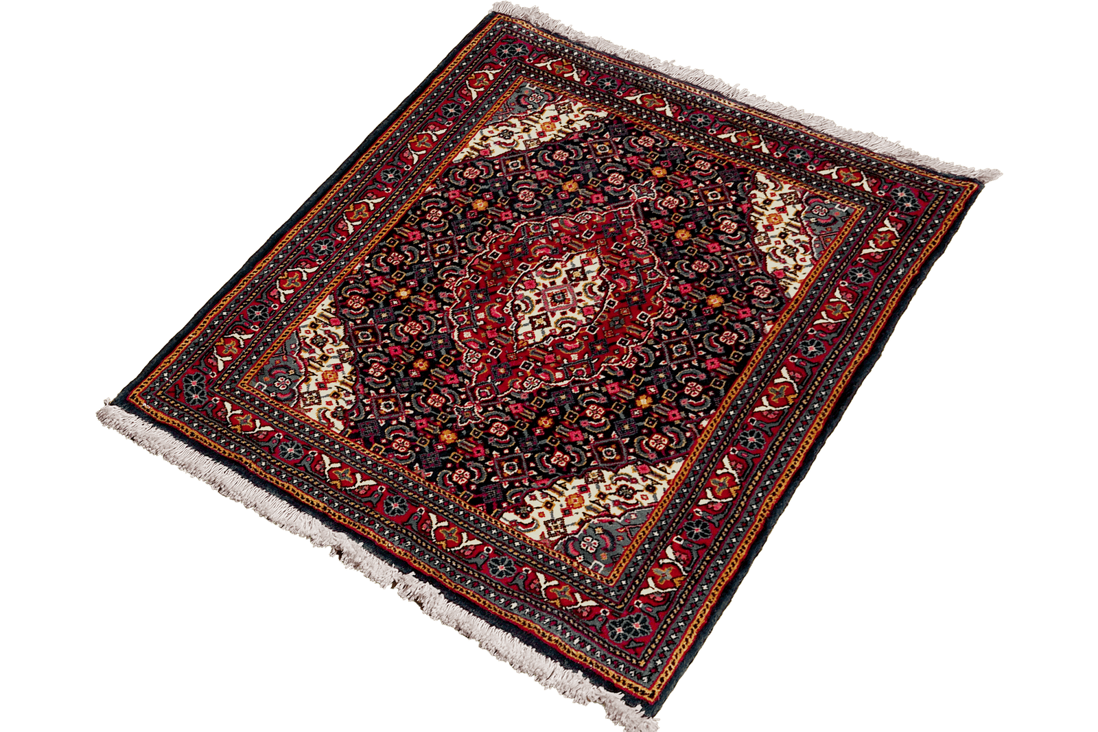 Sarough — Hand-knotted, 70x78 cm, Blue, 100% Virgin Wool | View 5