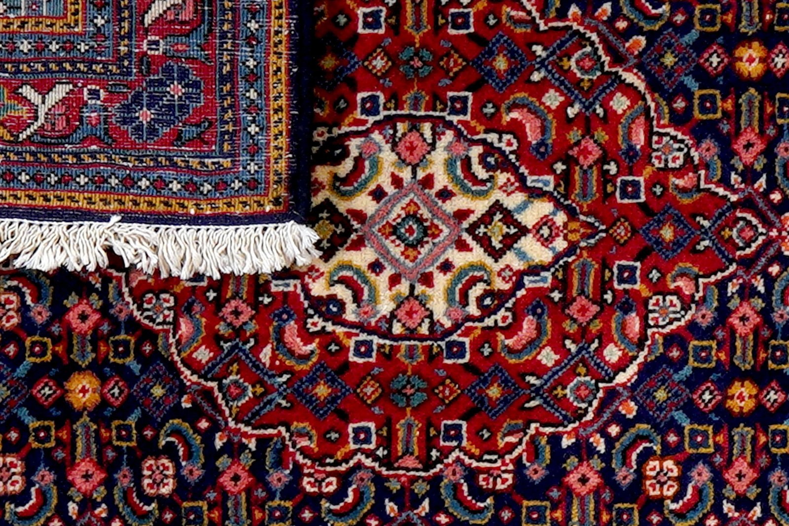 Sarough — Hand-knotted, 70x78 cm, Blue, 100% Virgin Wool | View 7