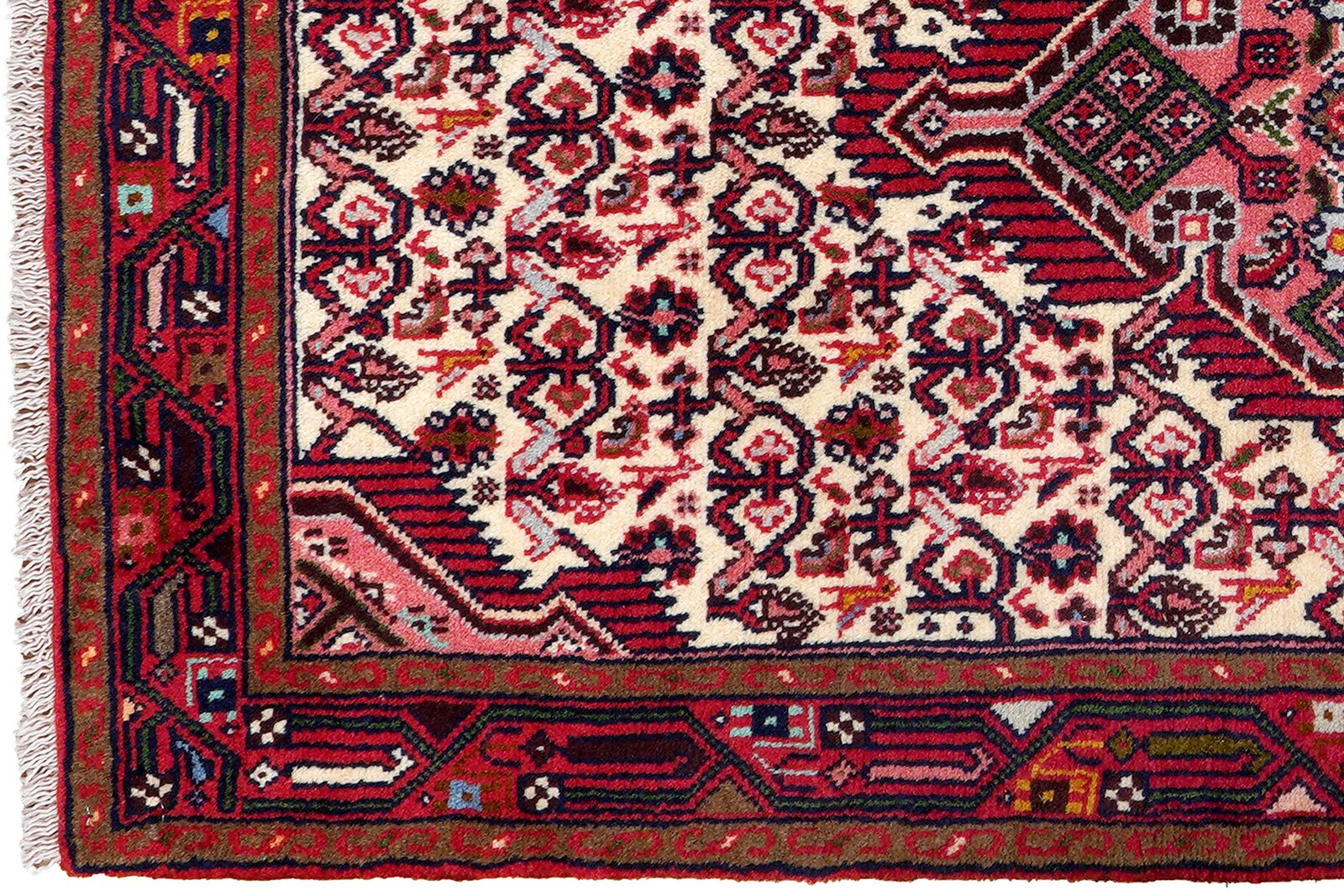 Assadabad — Hand-knotted, 82x144 cm, Beige, 100% Virgin Wool | View 3