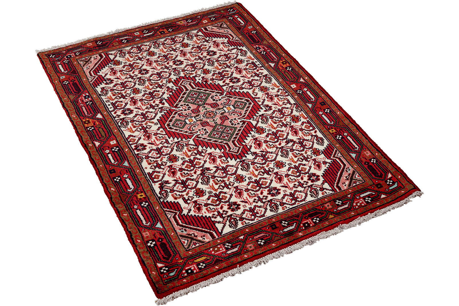 Assadabad — Hand-knotted, 82x144 cm, Beige, 100% Virgin Wool | View 4