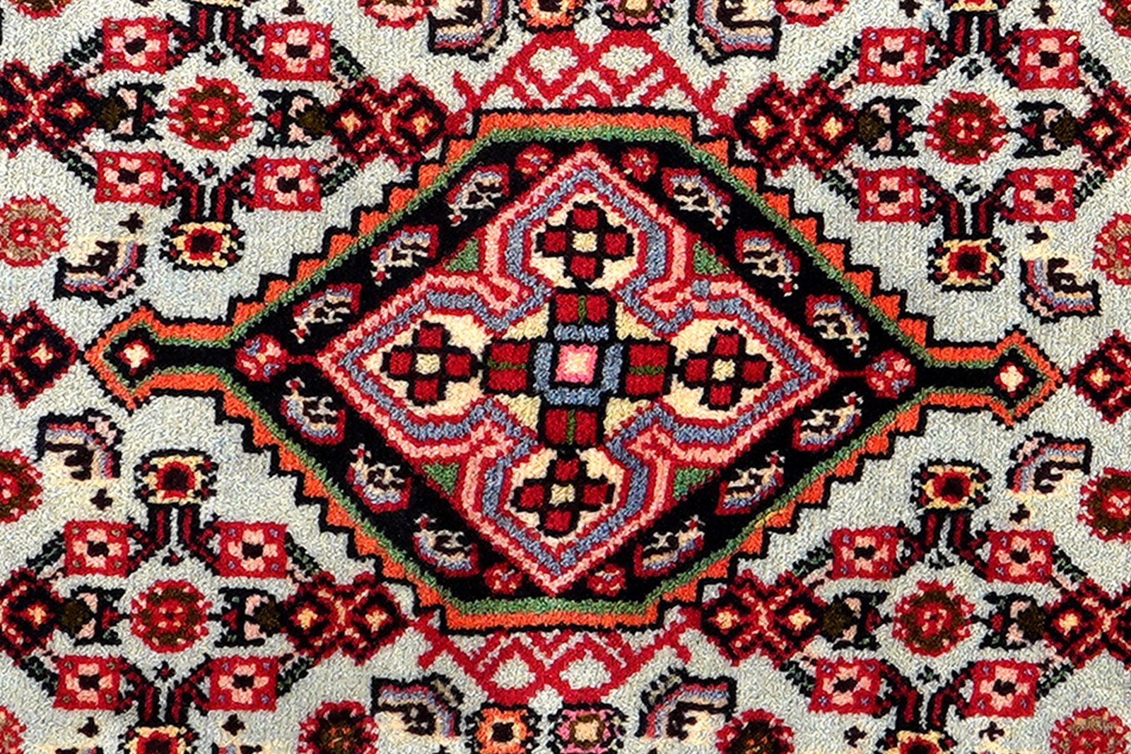 Assadabad — Hand-knotted, 81x201 cm, Blue, 100% Virgin Wool | View 6