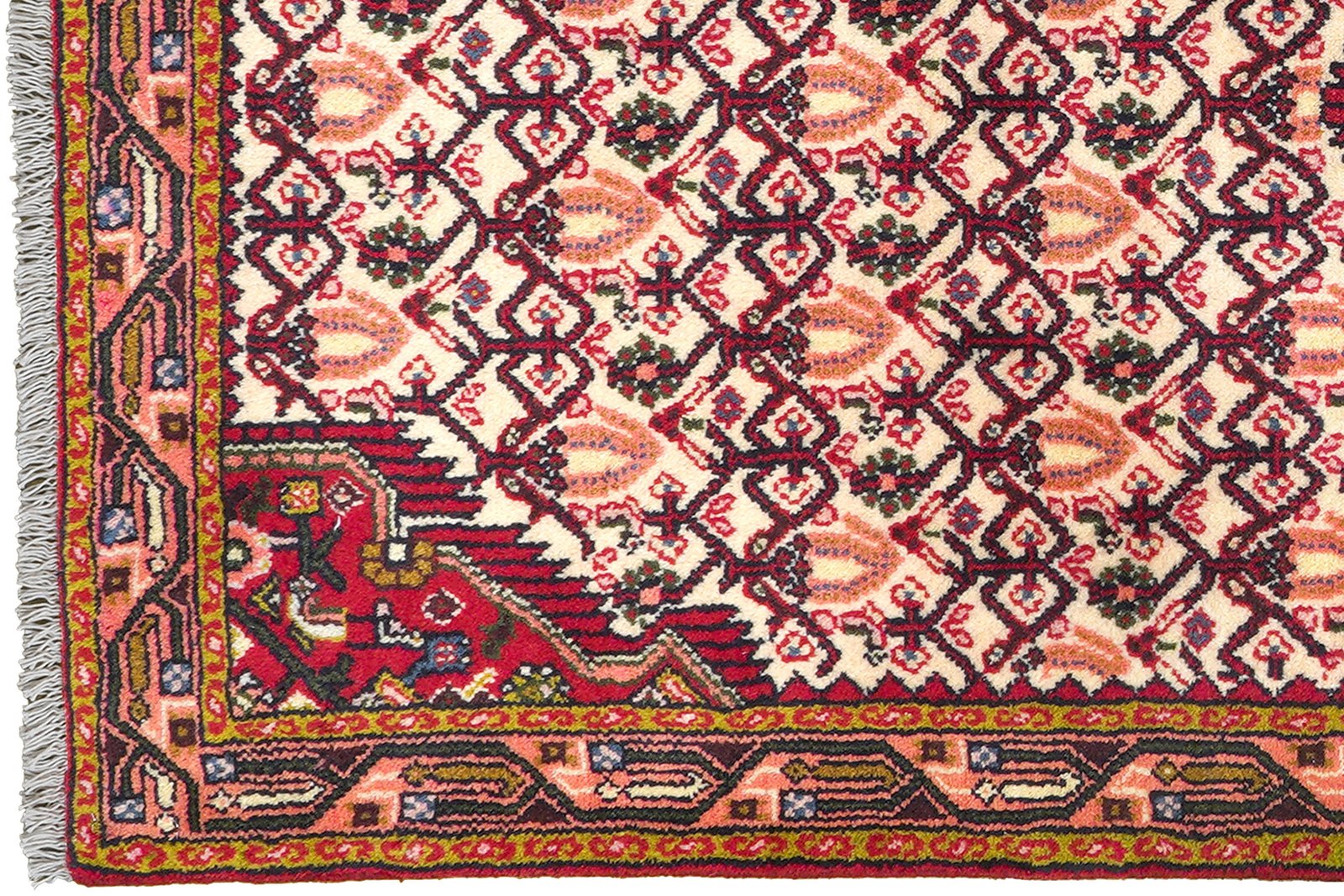 Assadabad — Hand-knotted, 81x195 cm, Multicolor, 100% Virgin Wool | View 3