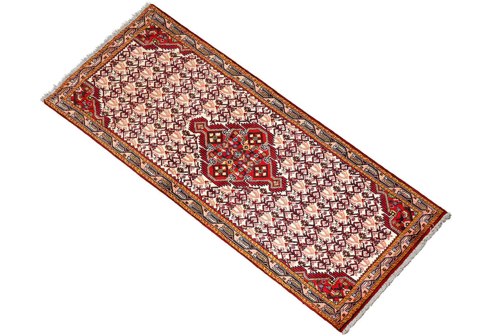 Assadabad — Hand-knotted, 81x195 cm, Multicolor, 100% Virgin Wool | View 4