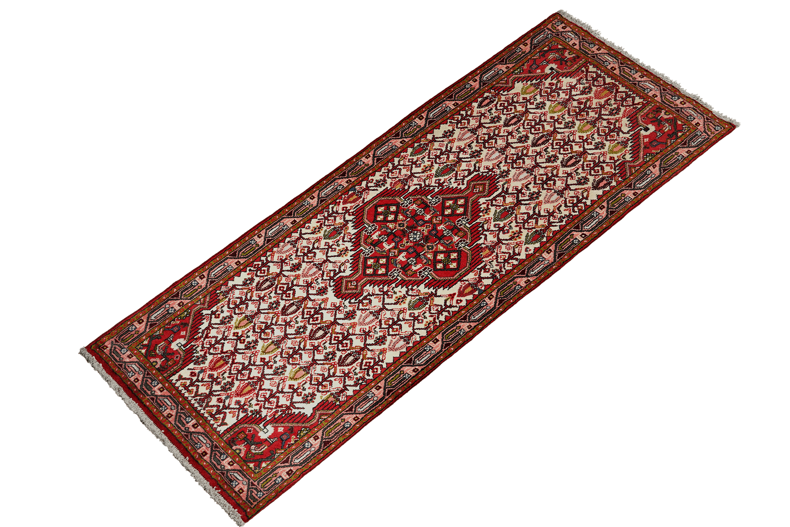 Assadabad — Hand-knotted, 80x192 cm, Beige, 100% Virgin Wool | View 5