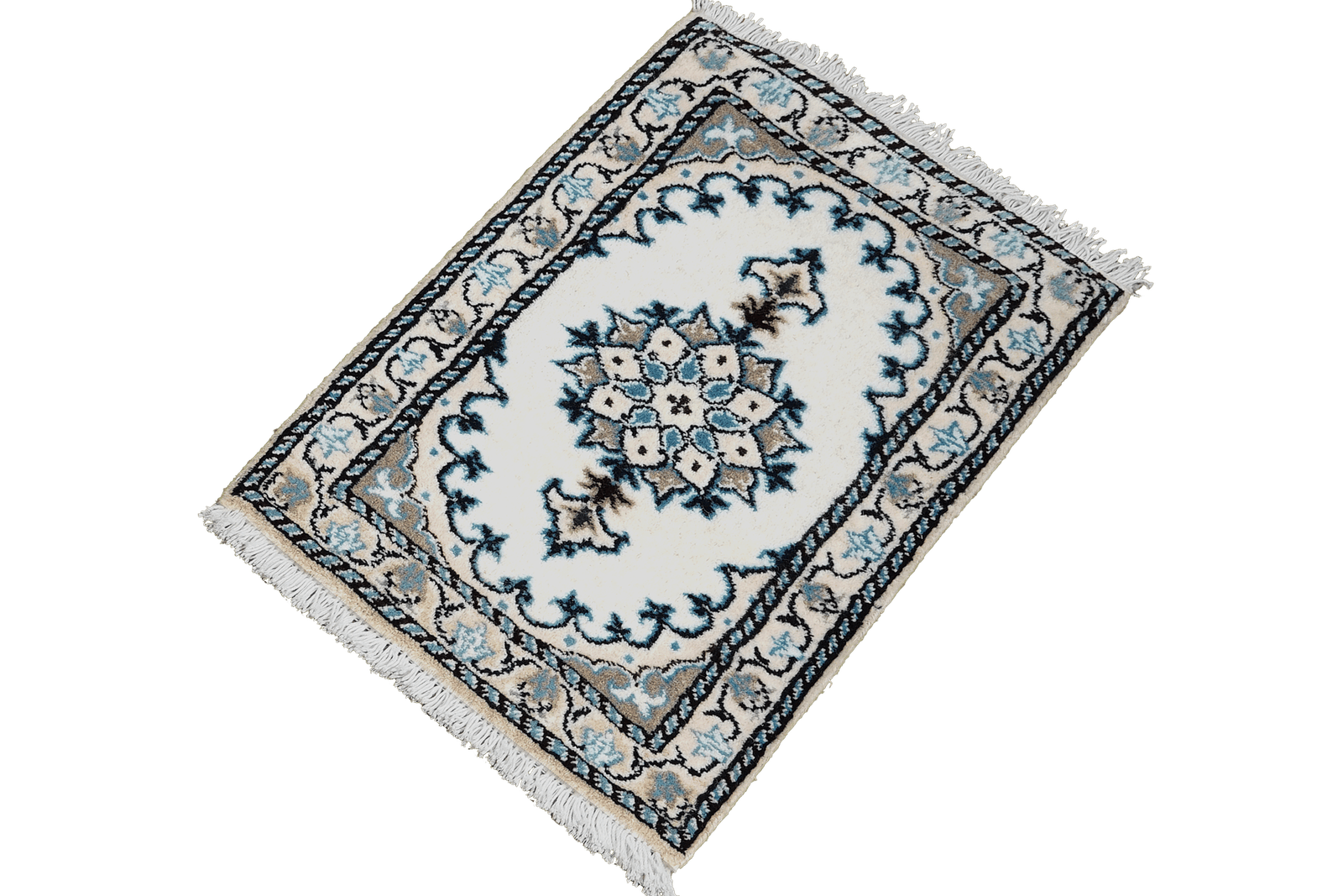 Nain 12La — Hand-knotted, 38x67 cm, Beige, 100% Virgin Wool | View 5