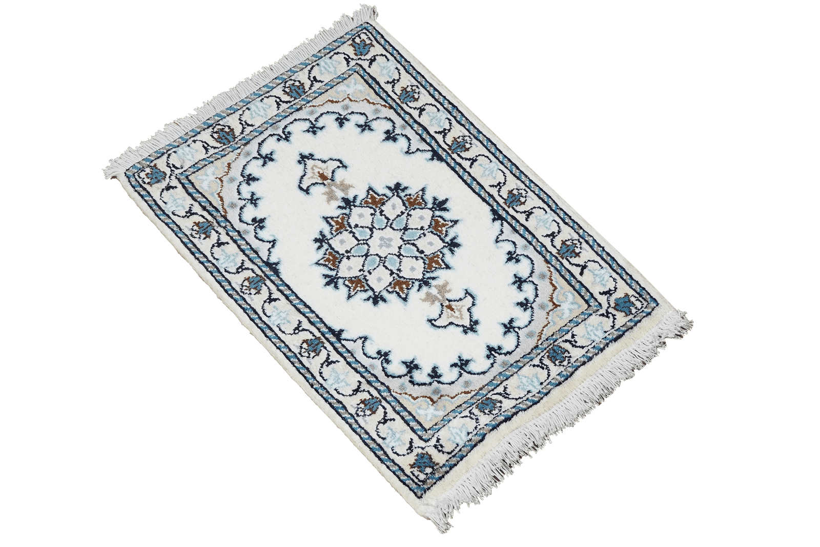 Nain 12La — Hand-knotted, 40x59 cm, Beige, 100% Virgin Wool | View 4