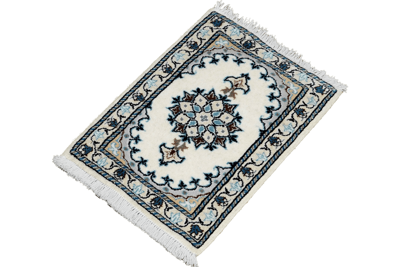 Nain 12La — Hand-knotted, 40x59 cm, Beige, 100% Virgin Wool | View 5