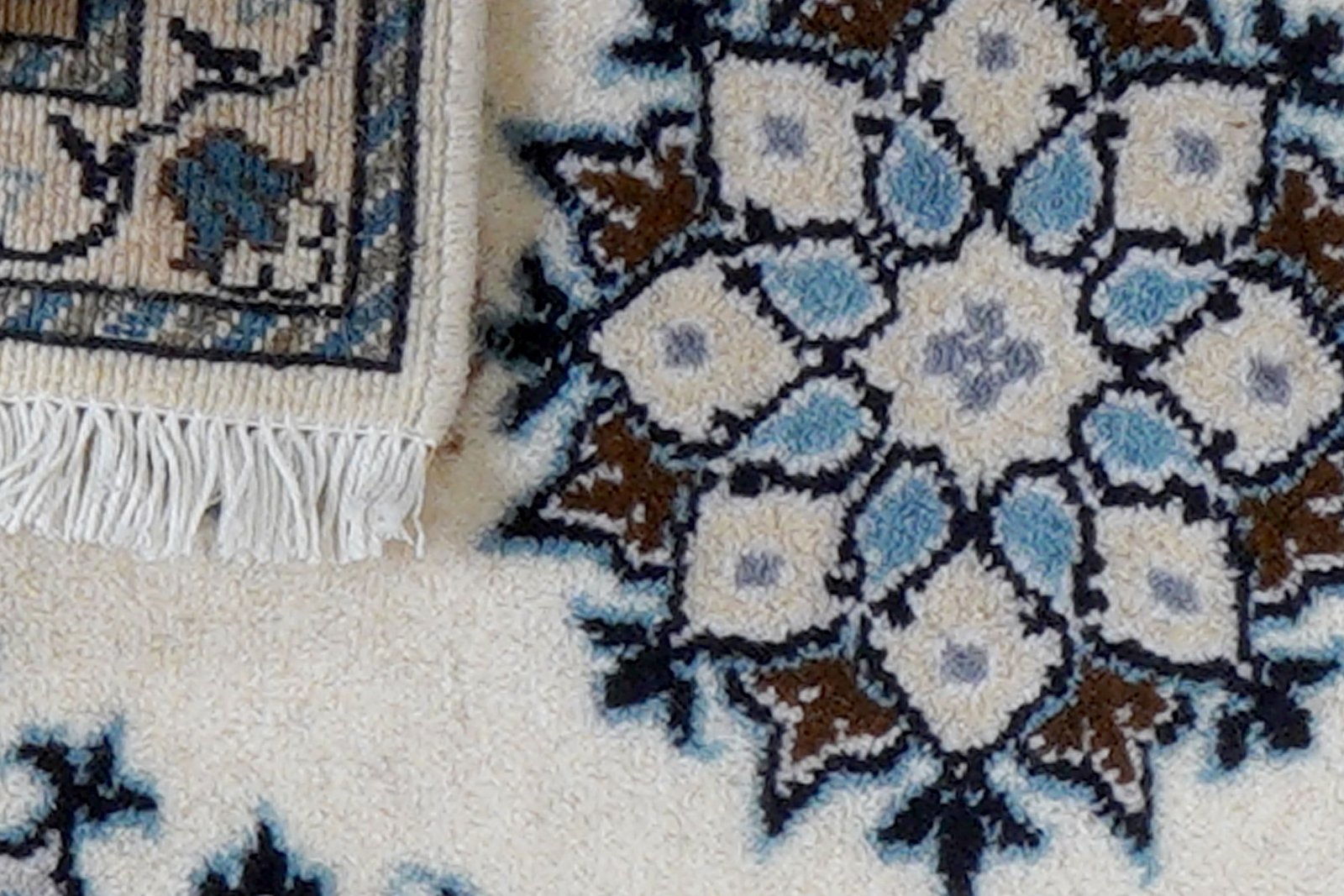 Nain 12La — Hand-knotted, 40x59 cm, Beige, 100% Virgin Wool | View 7